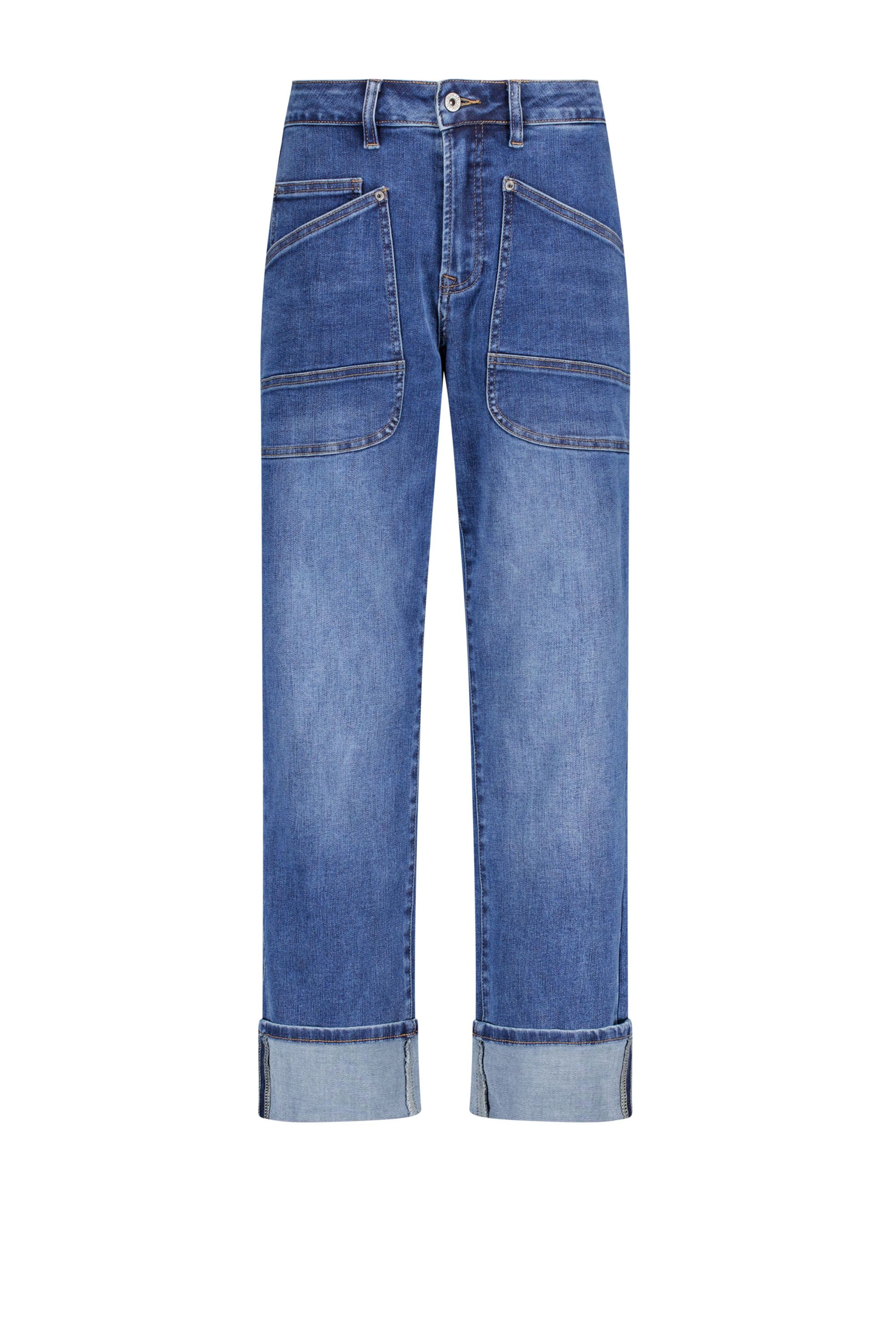 Norah Puck jeans | Relaxed | Blauw | L26 mid denim 219232-479