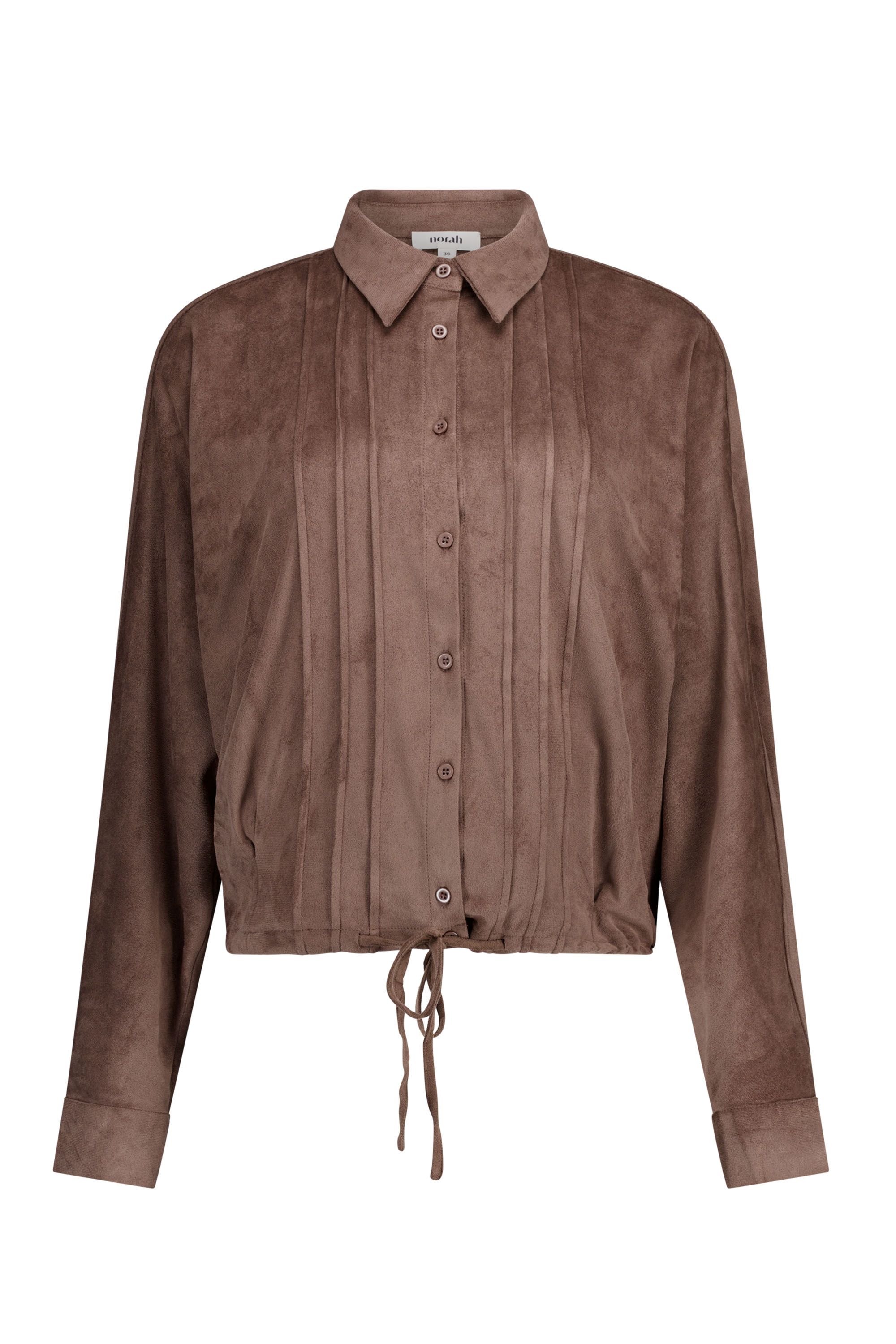 Norah Taupe suèdine blouse taupe 219234-204