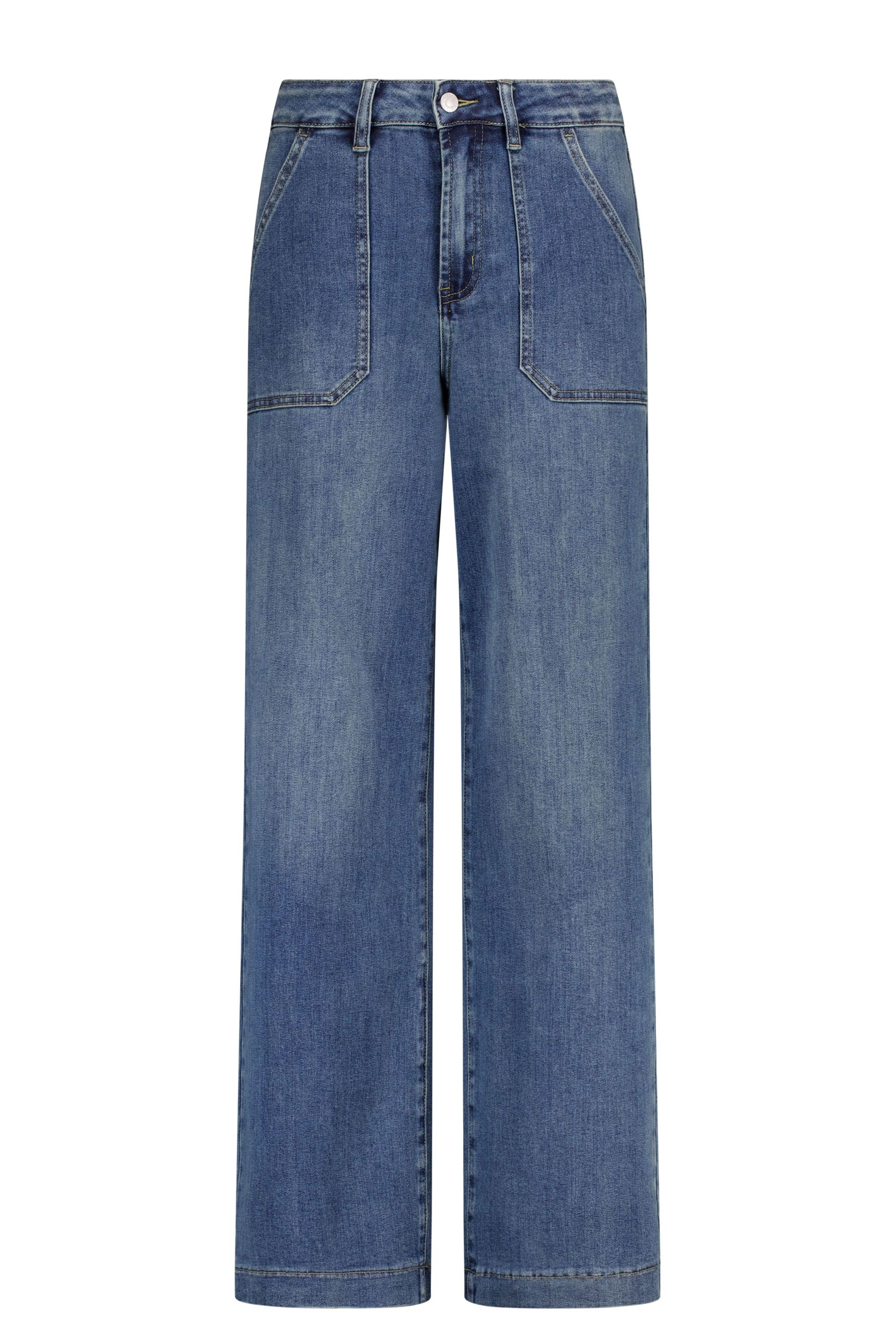 Norah Pam jeans | Wide | Blauw | L28 mid denim 219241-479