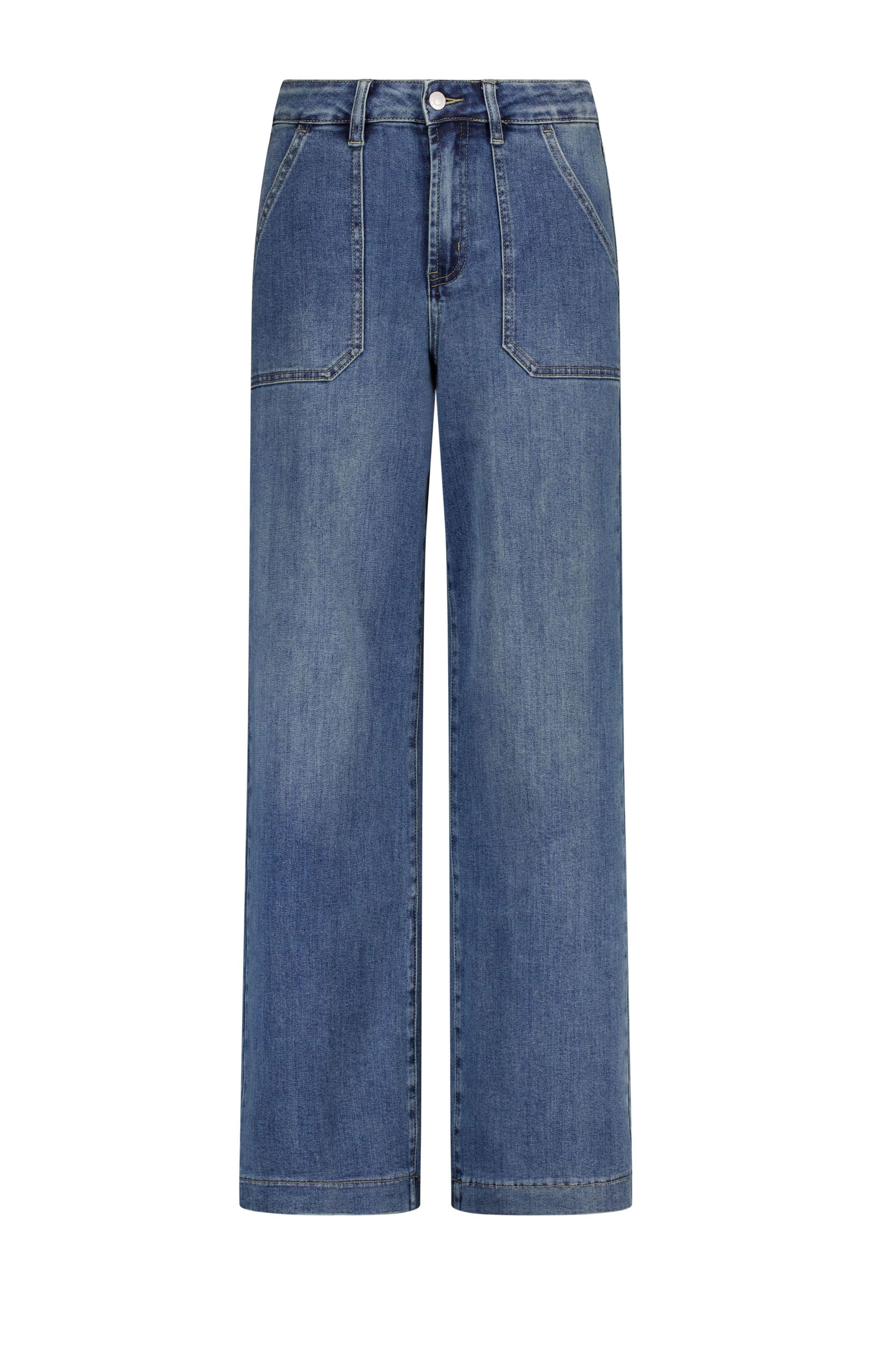 Norah Pam jeans | Wide | Blauw | L30 mid denim 219242-479-42