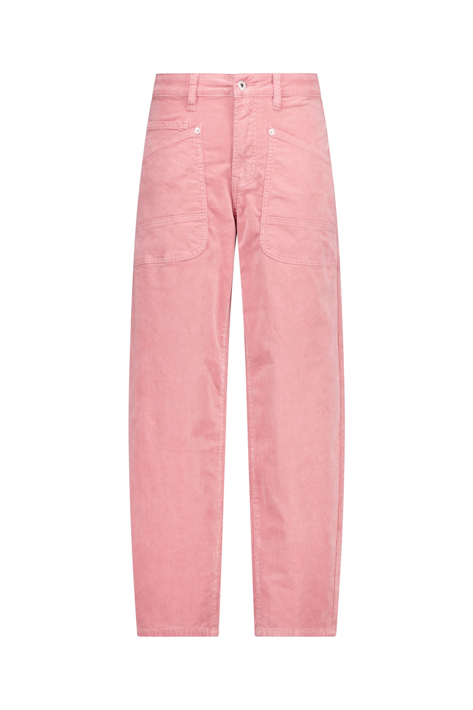 Norah Puck jeans | Relaxed | Roze | Ribstof blush 219244-905