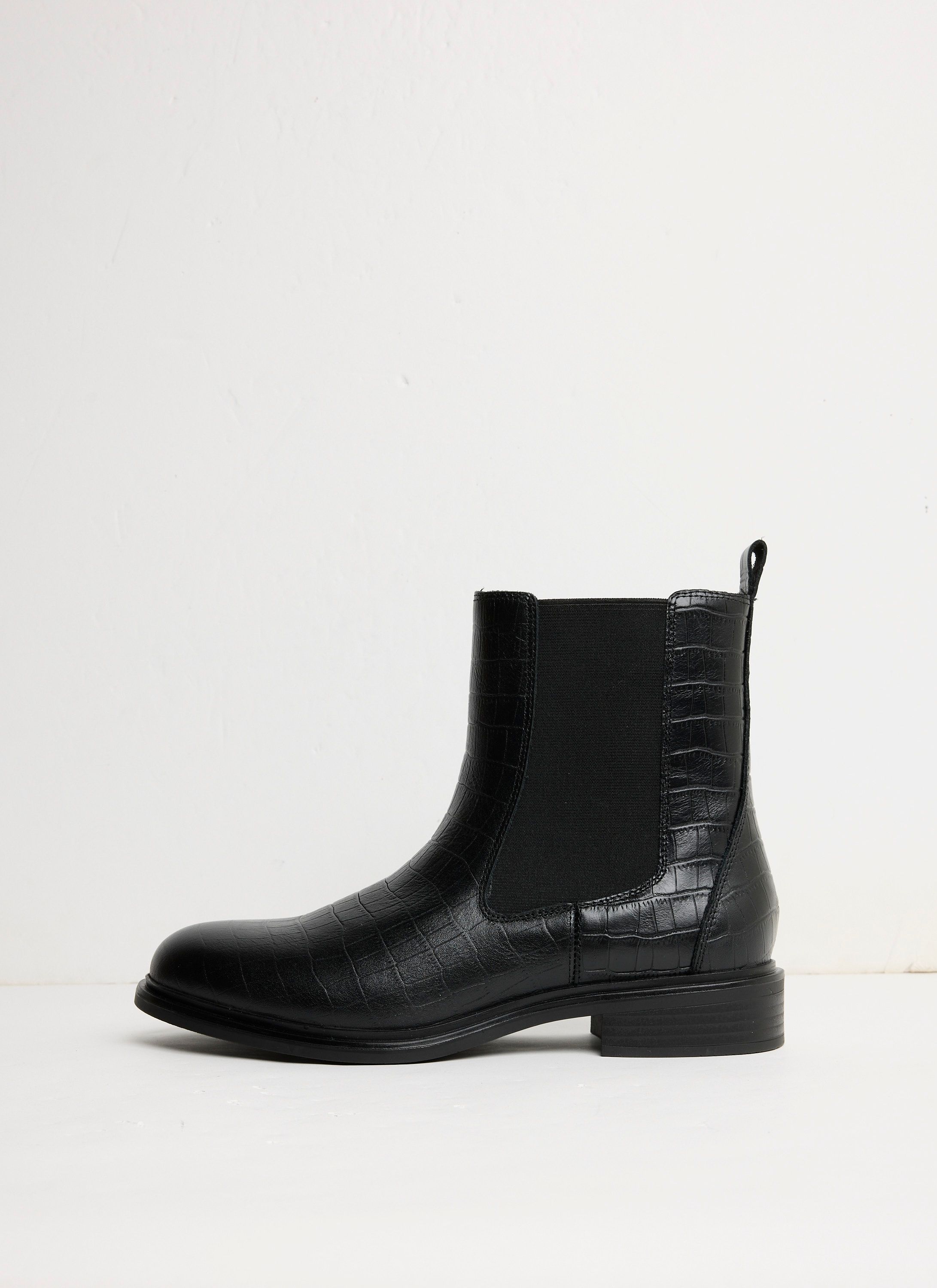 Norah Zwarte laars met crocostructuur black 219250-001