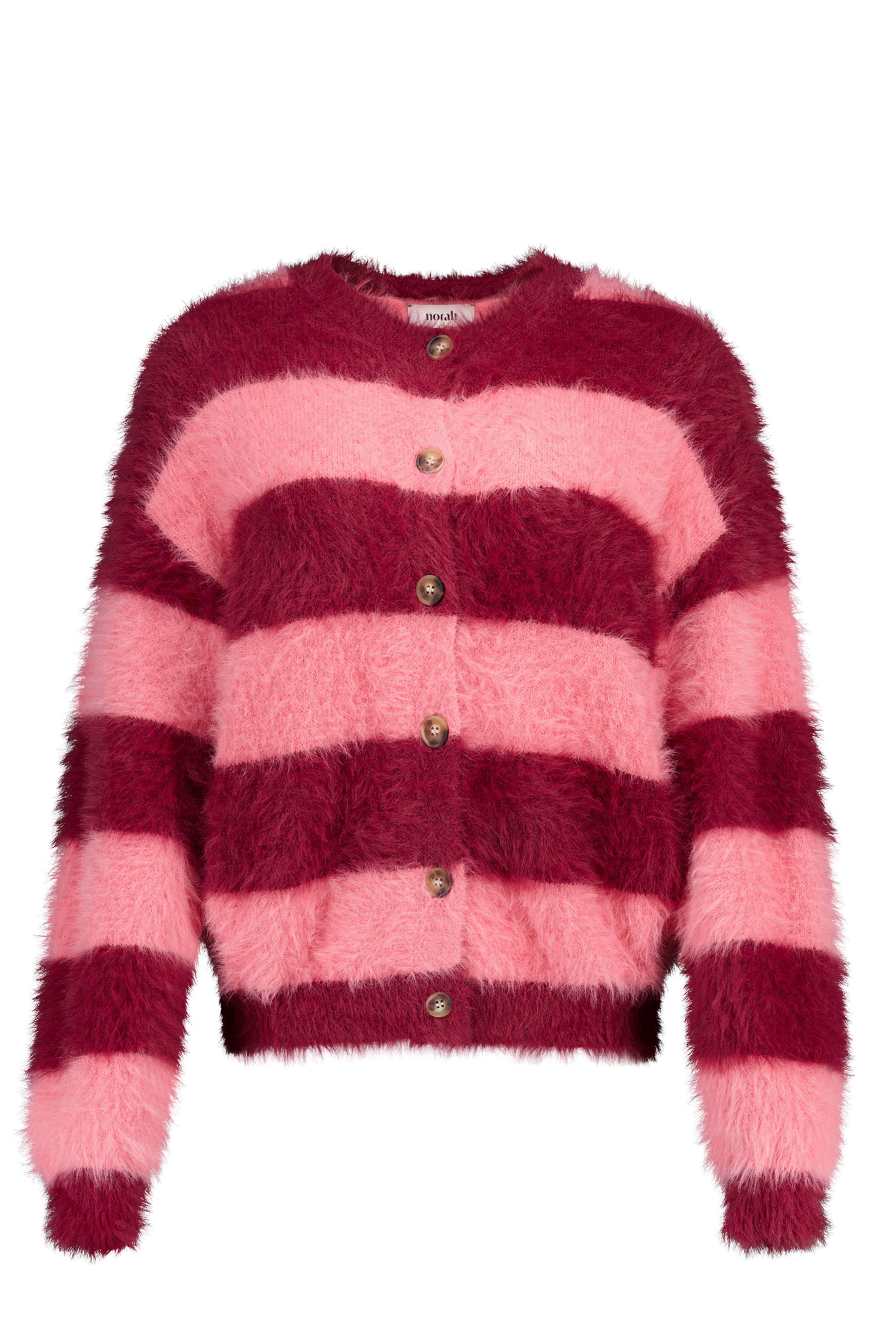 Norah Bordeaux/roze gebreid vest pink/red 219258-936