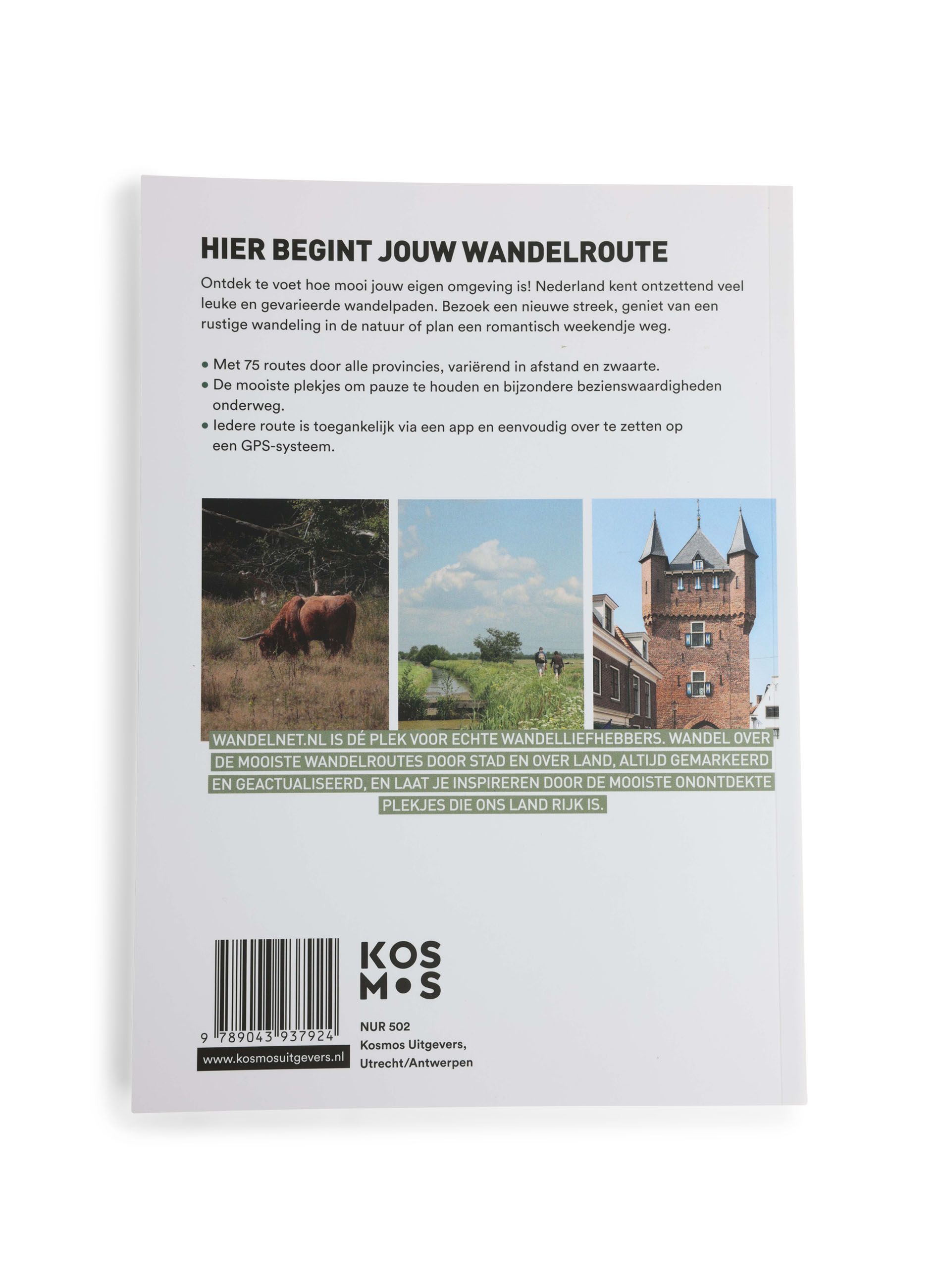 Norah Boek | 75 leuke wandelroutes door Nederland white 219277-100-ONE