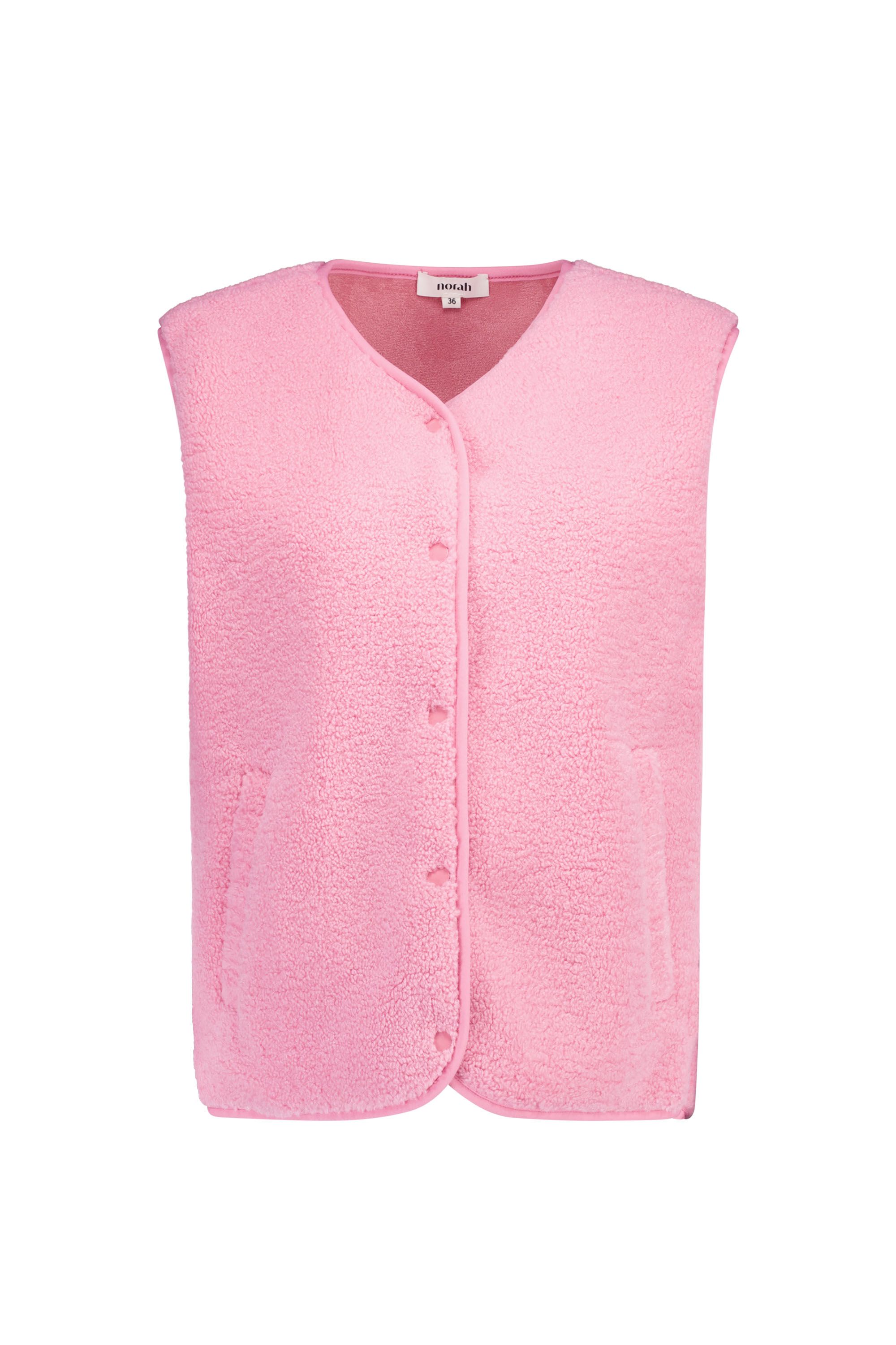 Norah Roze teddy gilet pink 219303-900