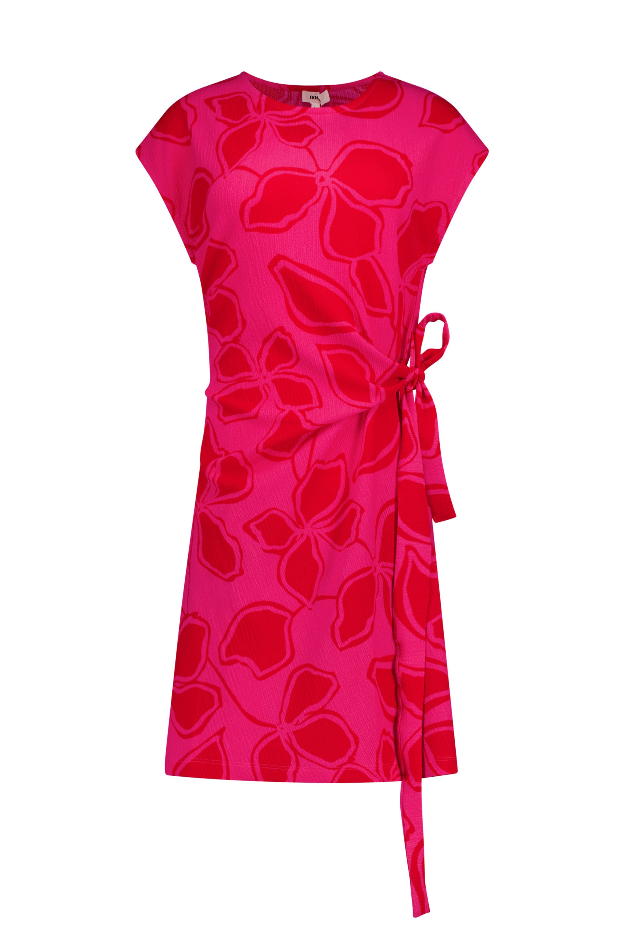 Norah Rood/roze midi jurk pink/red 219310-936