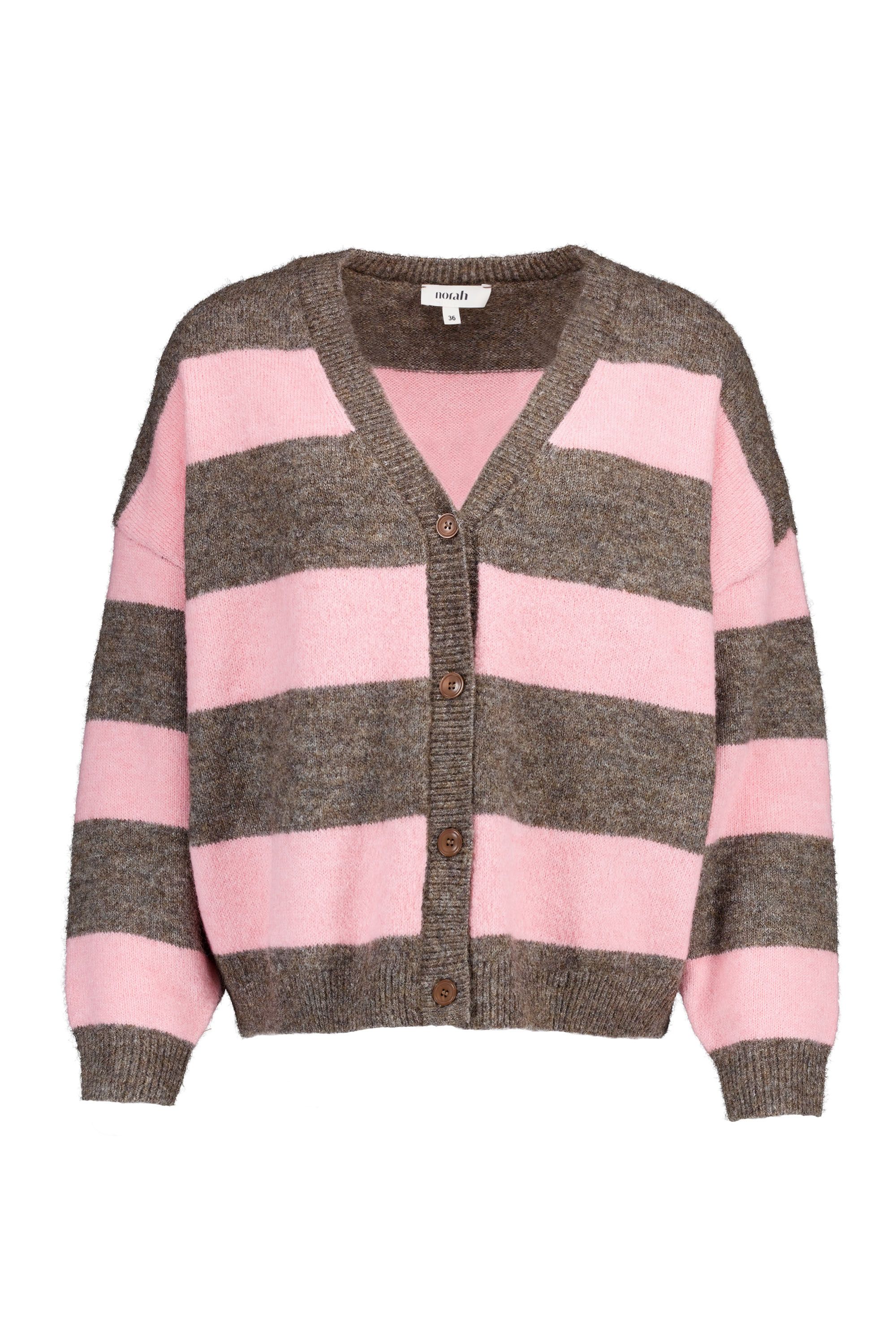 Norah Grijs/roze gebreid vest grey multicolor 219333-048