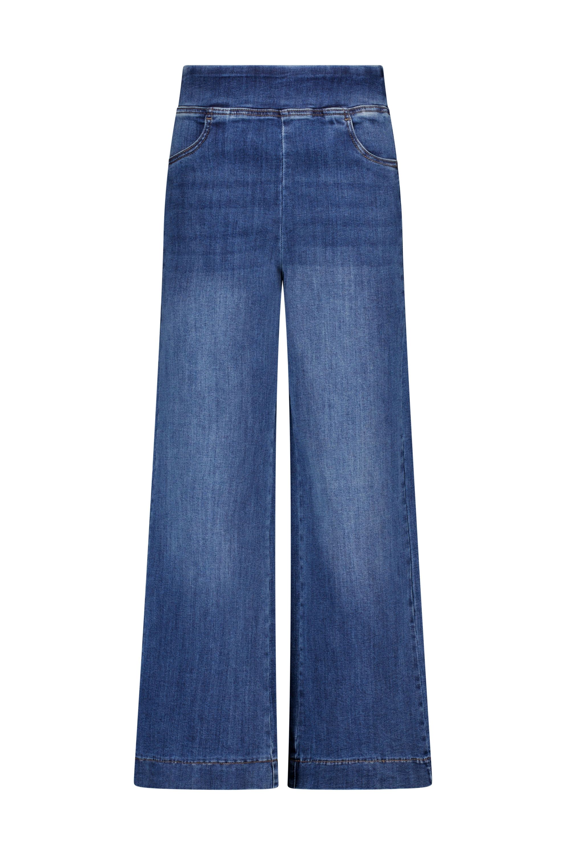 Norah Whitney pull-on jeans | Blauw | L31 mid denim 219346-479