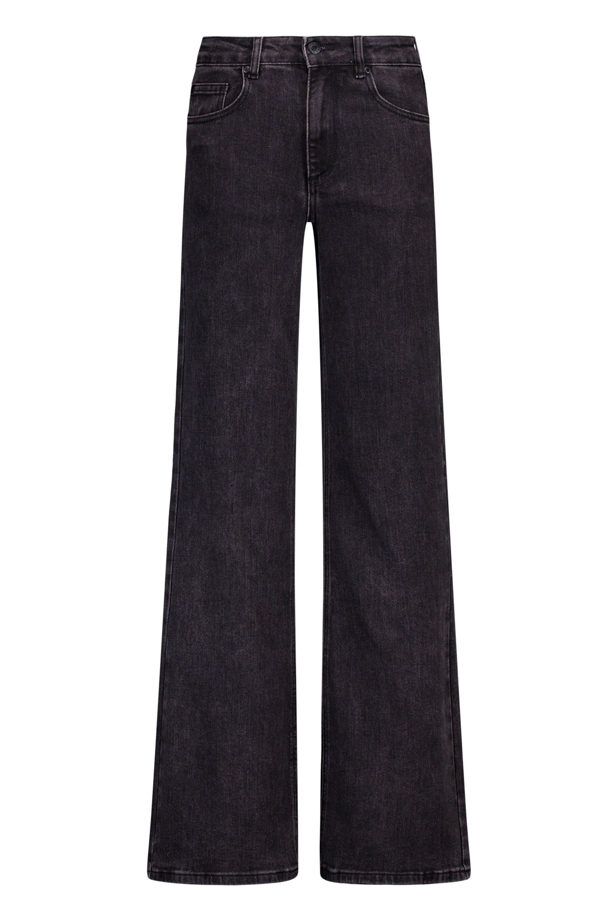 Norah Fem jeans | Wide Flared | Donkergrijs | L28 dark grey 219353-096