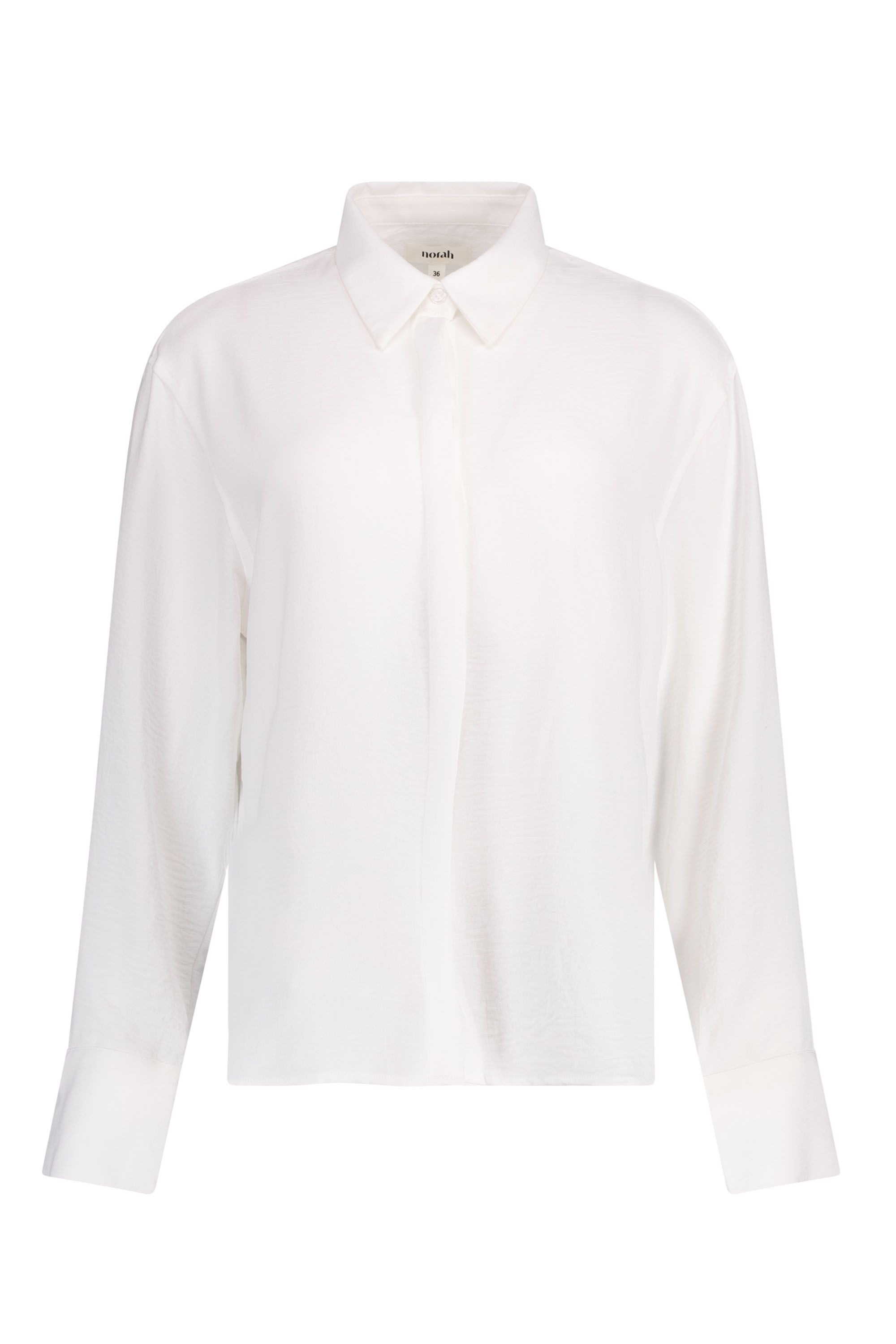 Norah Witte blouse met klassieke kraag white 219370-100