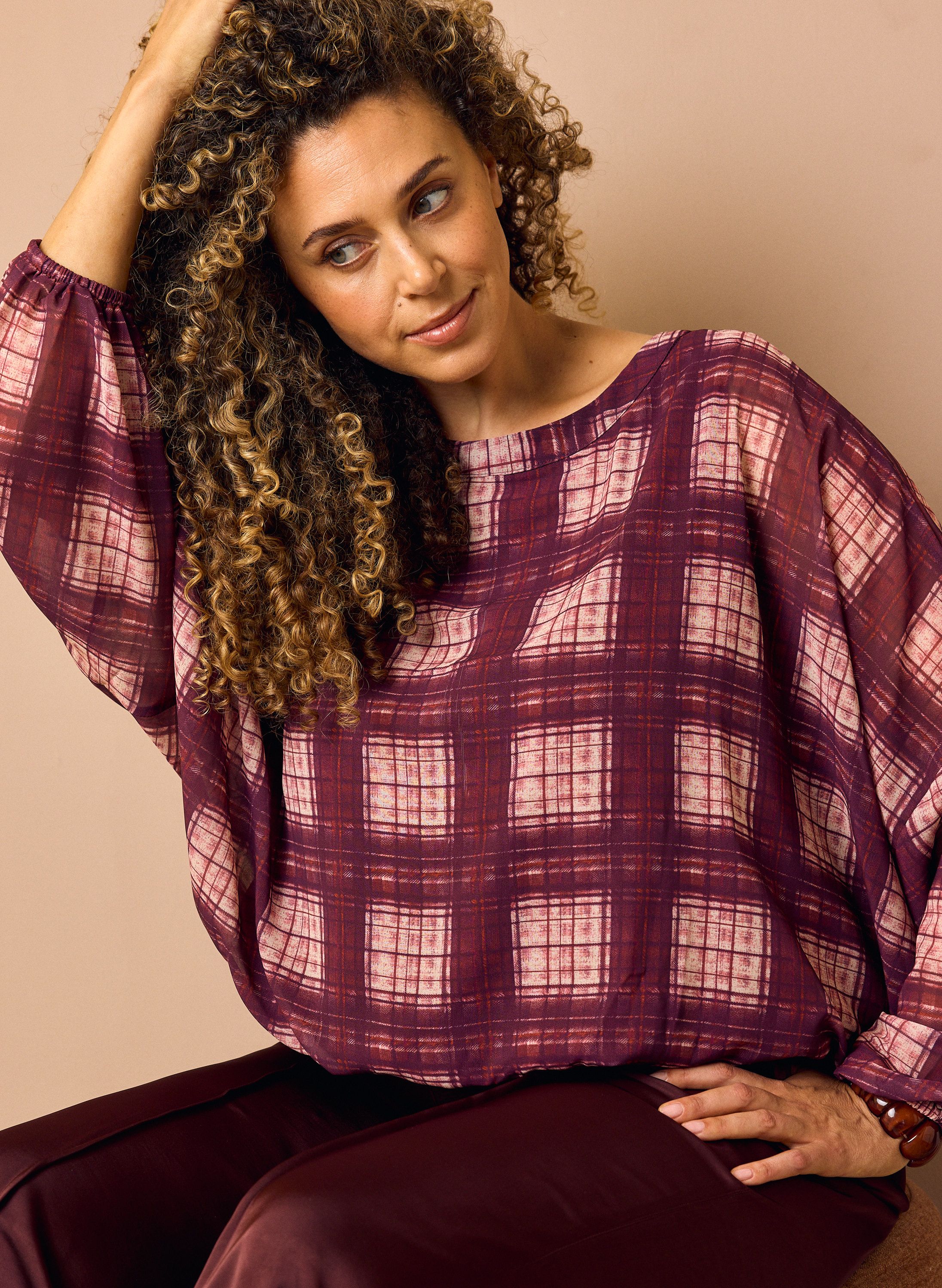 Norah Blouse graphic mauve multicolor 219379-808