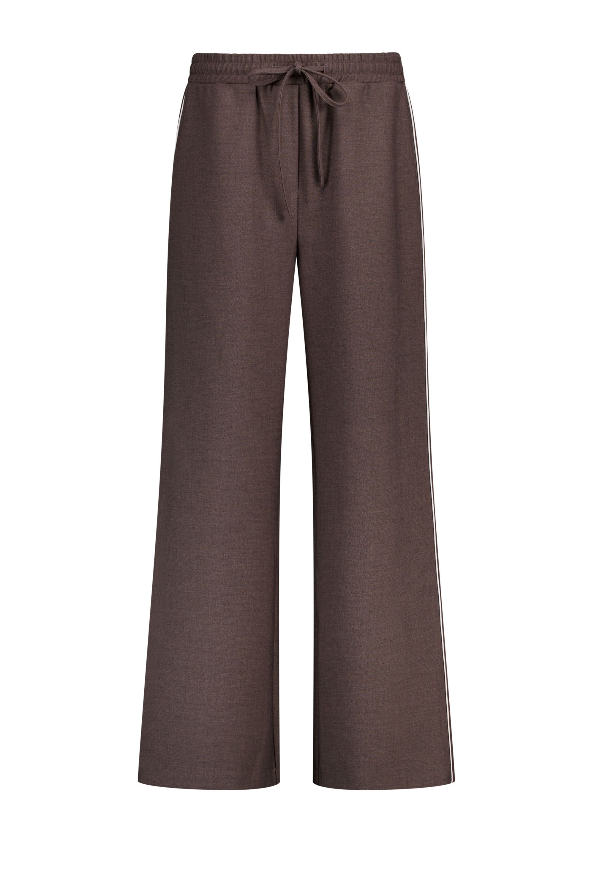 Norah Wide fit broek | Bruin | L31 dark army 219401-580