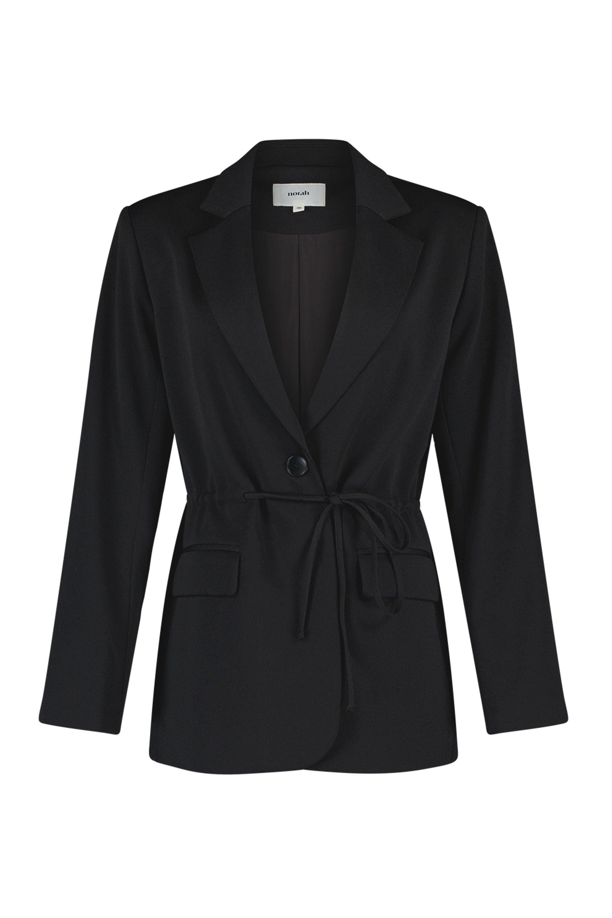 Norah Zwarte blazer met strikkoord black 219479-001