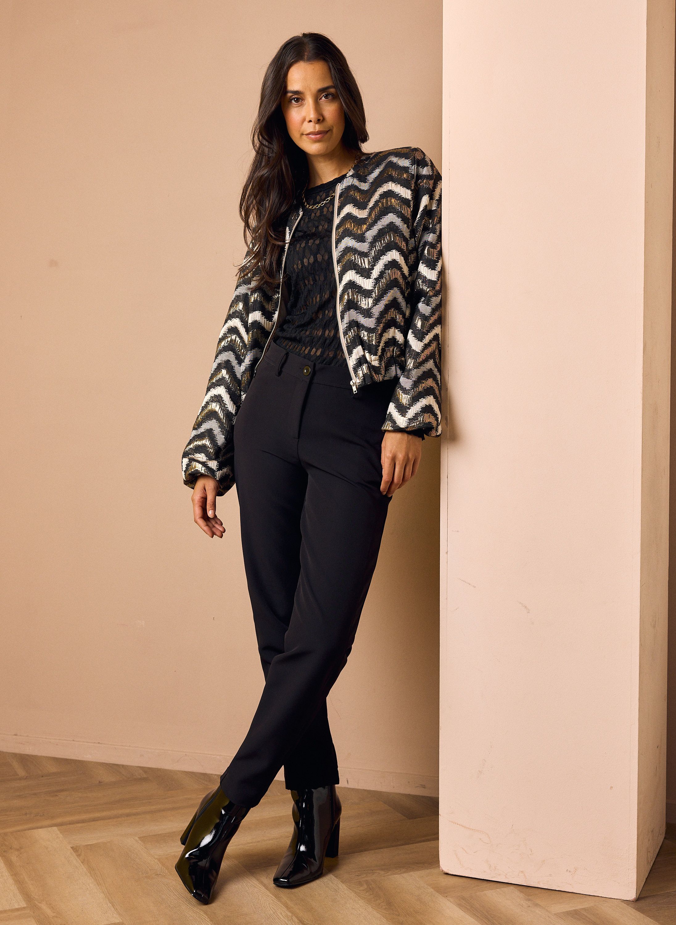 Norah Relaxed fit broek | Zwart black 219500-001