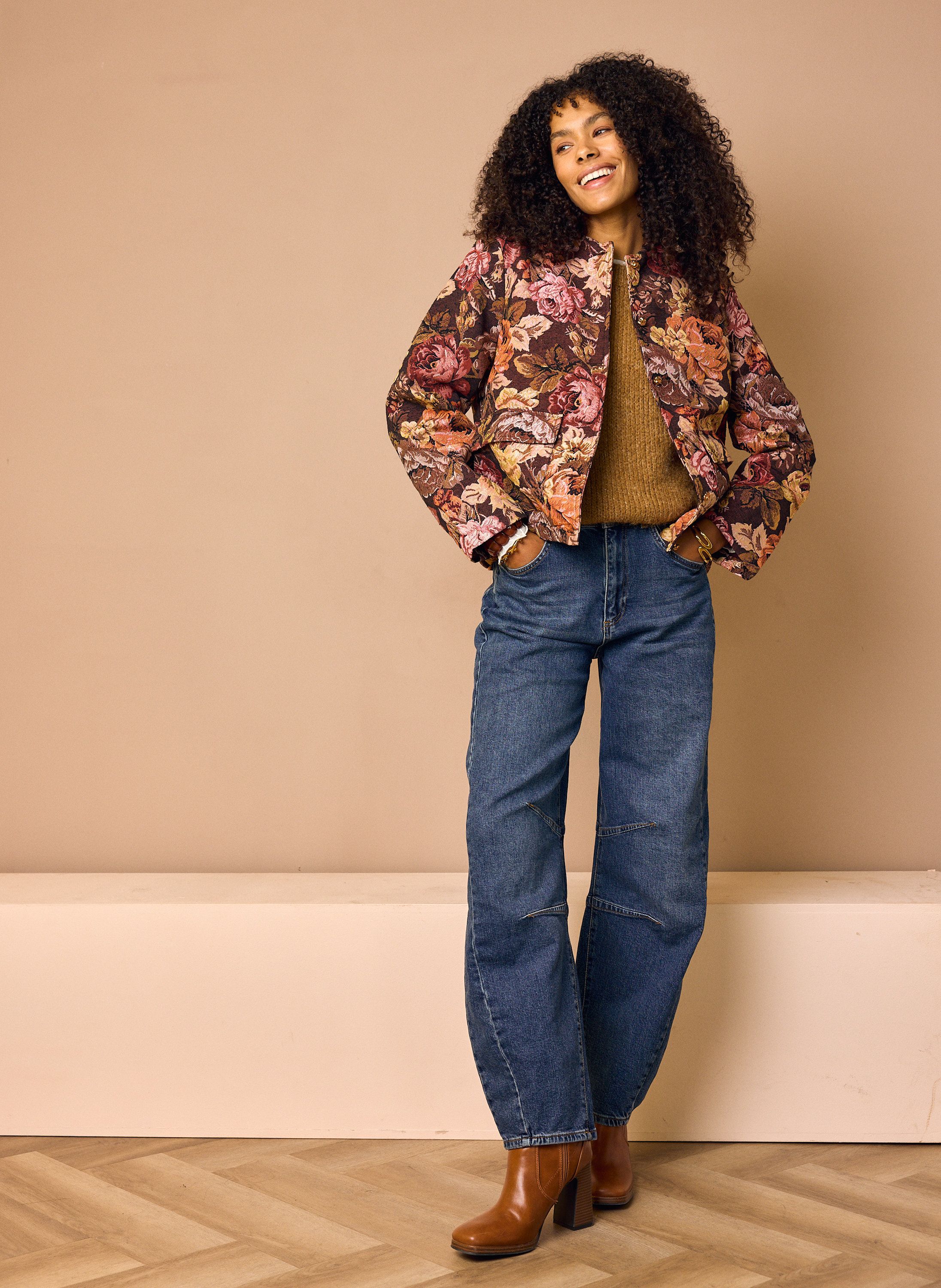 Norah Barrel jeans | Blauw | L30 mid denim 219507-479-44