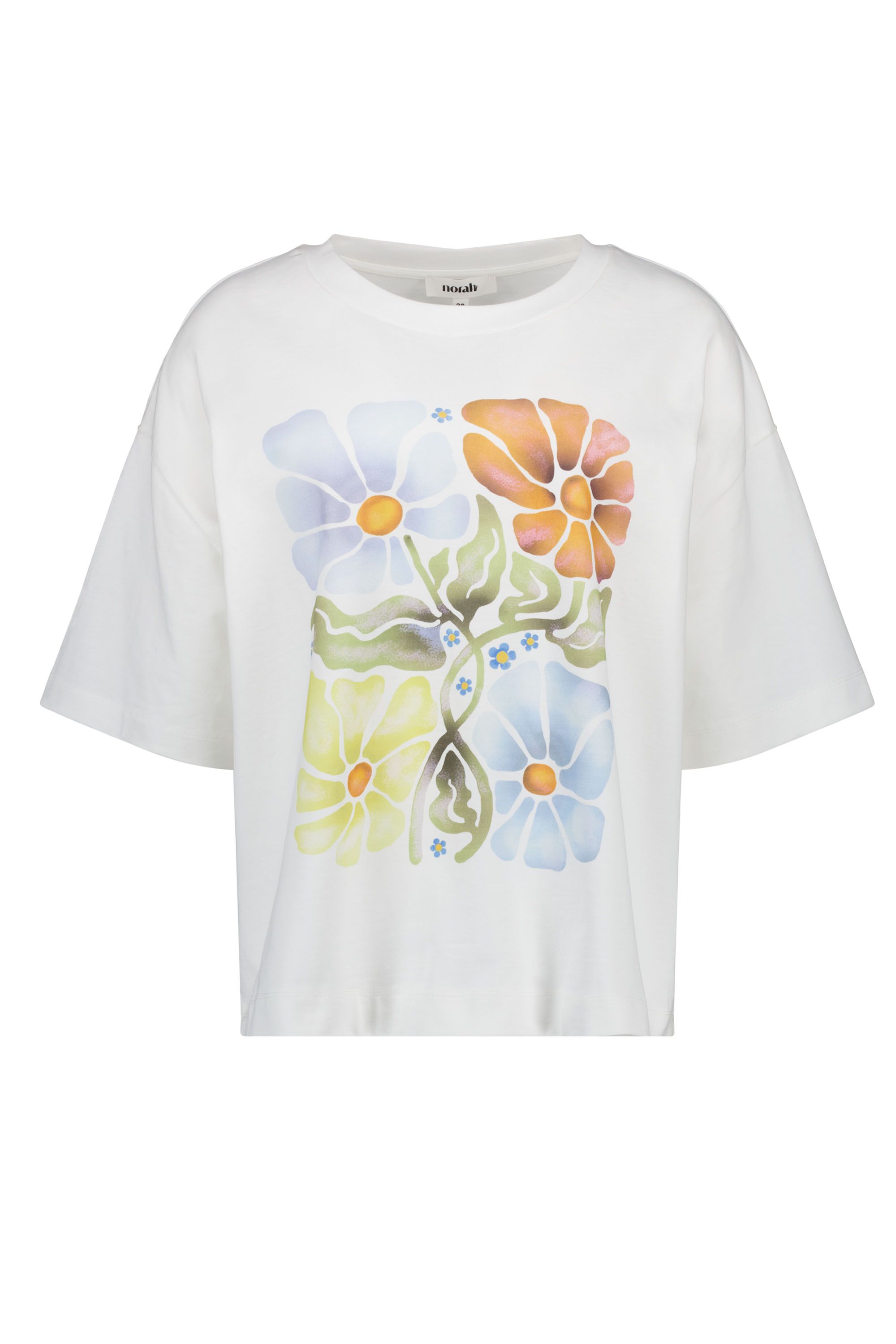 Norah Off-white shirt met bloemenprint off-white multicolor 219520-114