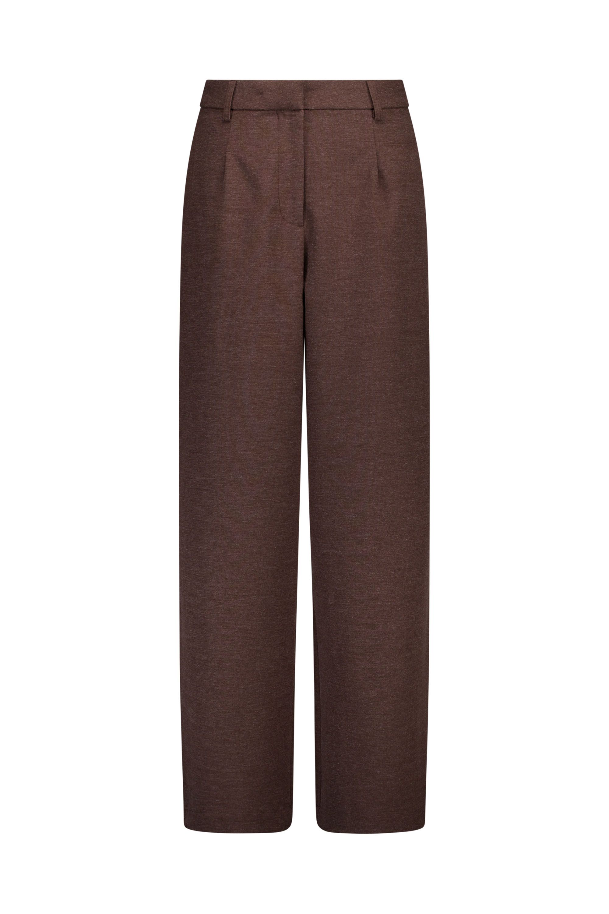 Norah Wide fit broek | Bruin brown 219602-200