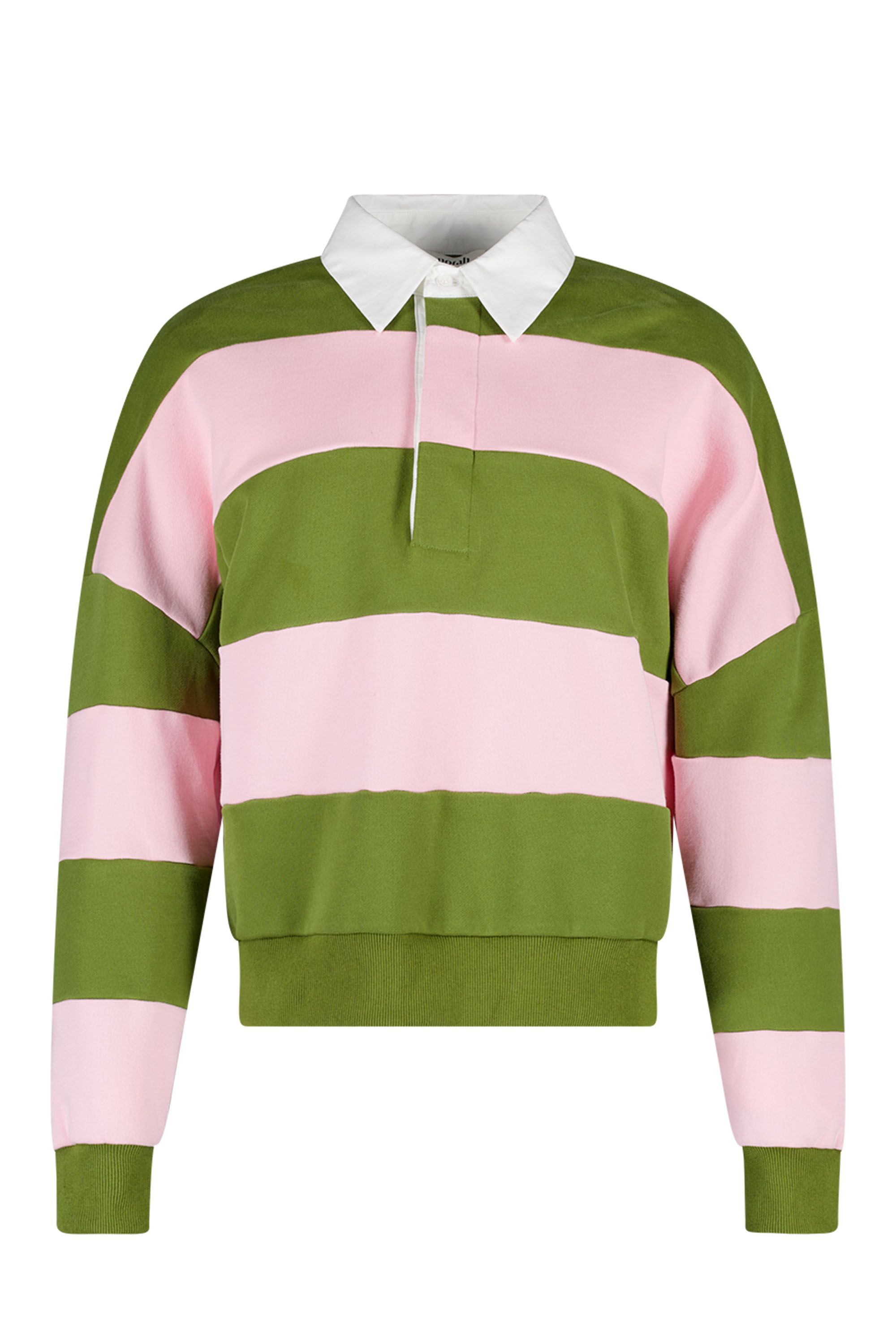 Norah Groen/roze gestreepte sweater green/pink 219613-539