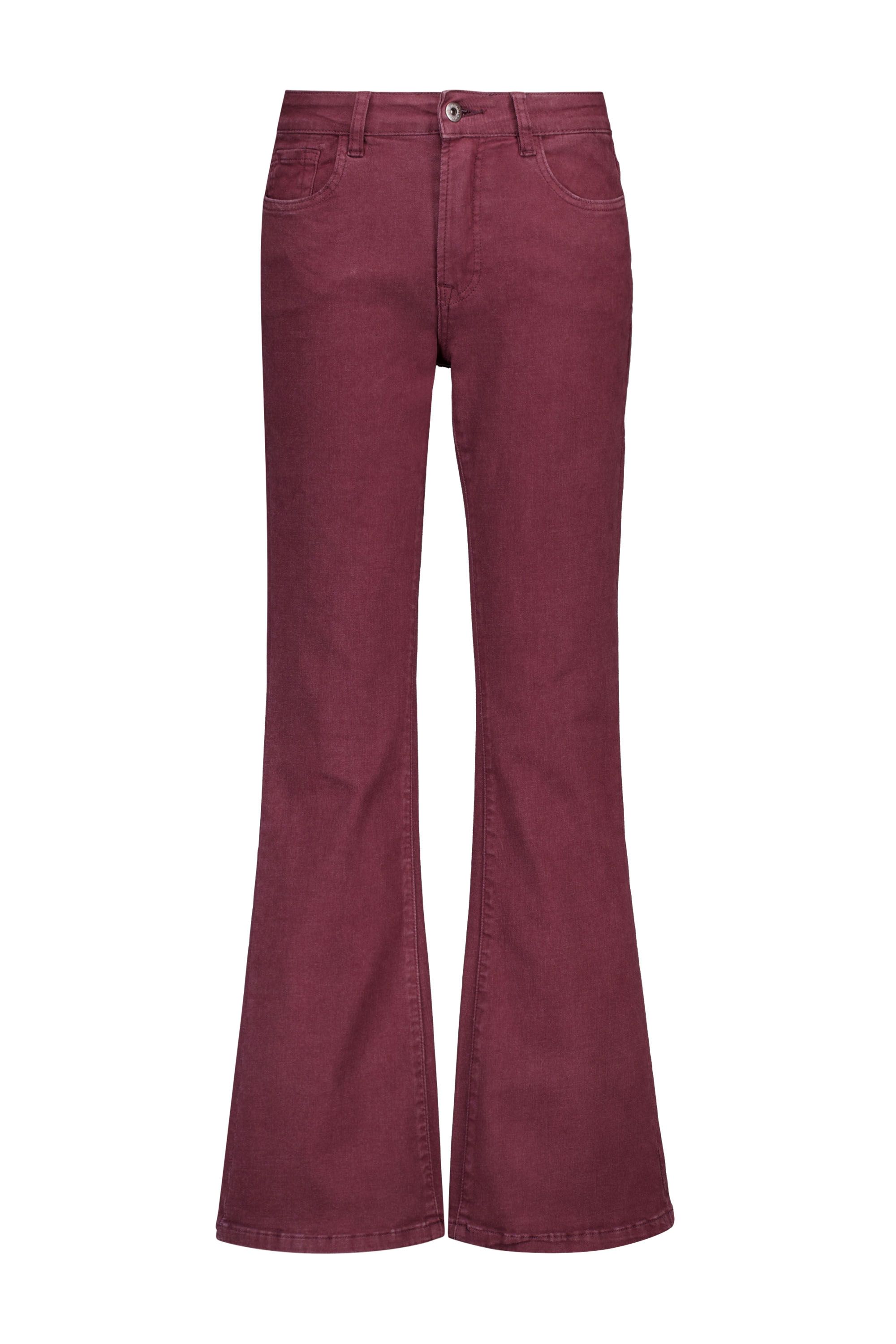 Norah Flora jeans | Flared | Bordeaux | L28 bordeaux 219614-696