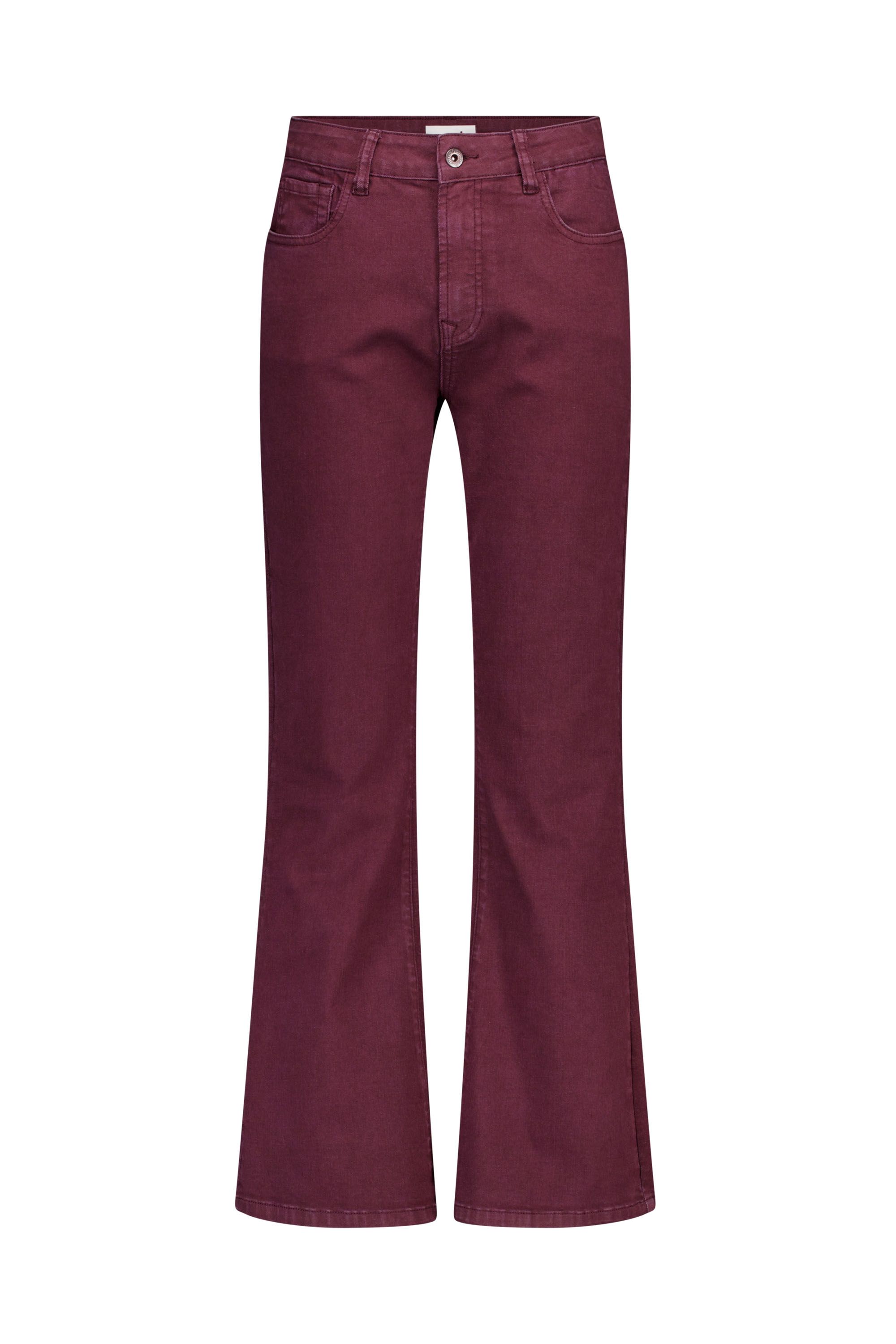 Norah Flora jeans | Flared | Bordeaux | L30 bordeaux 219615-696-38