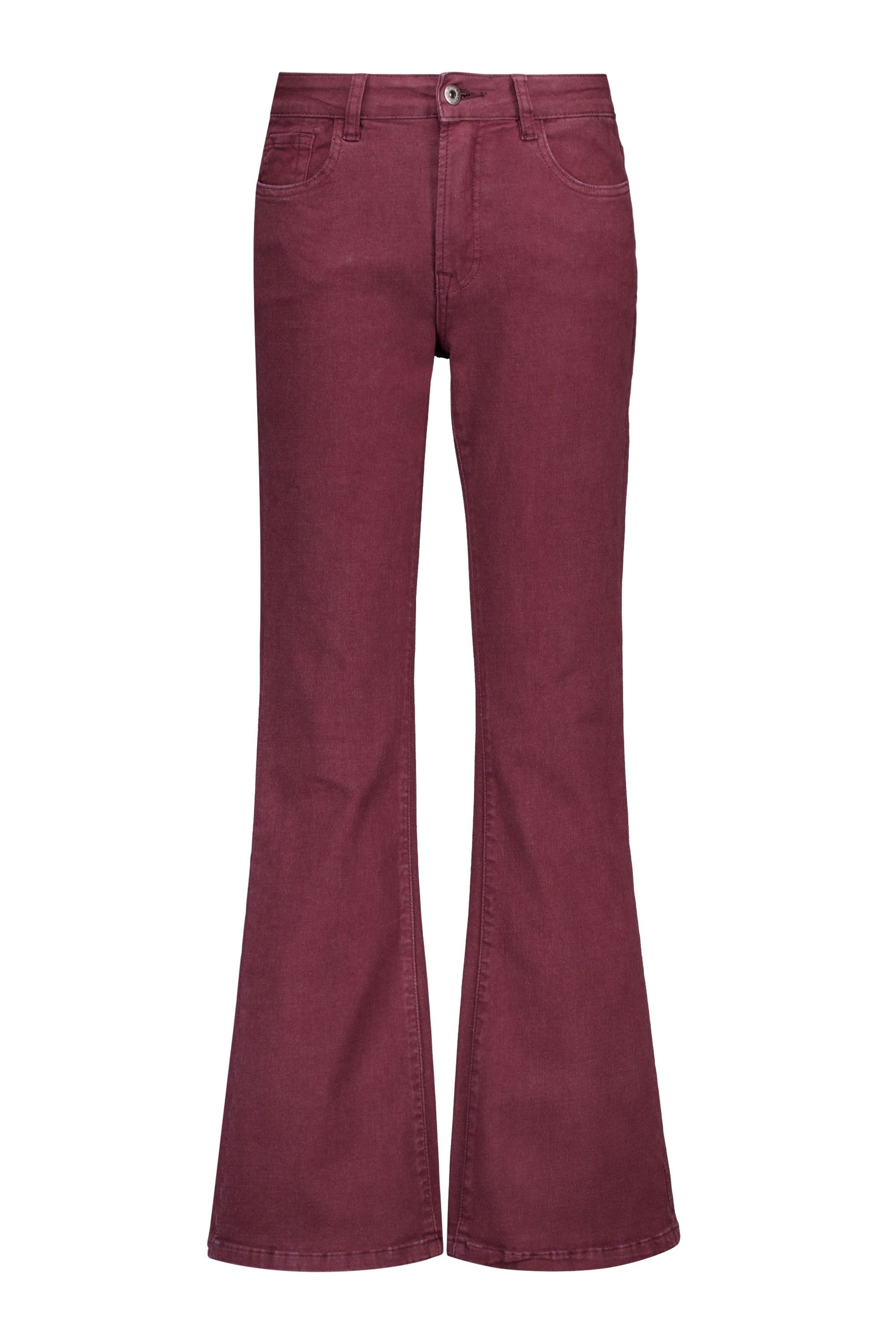Norah Flora jeans | Flared | Bordeaux | L32 bordeaux 219616-696