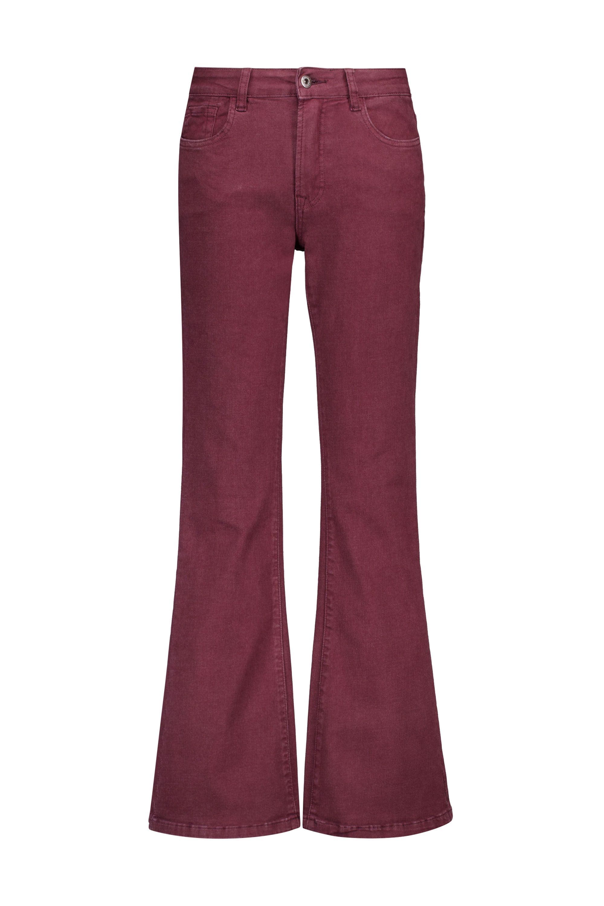 Norah Flora jeans | Flared | Bordeaux | L34 bordeaux 219617-696