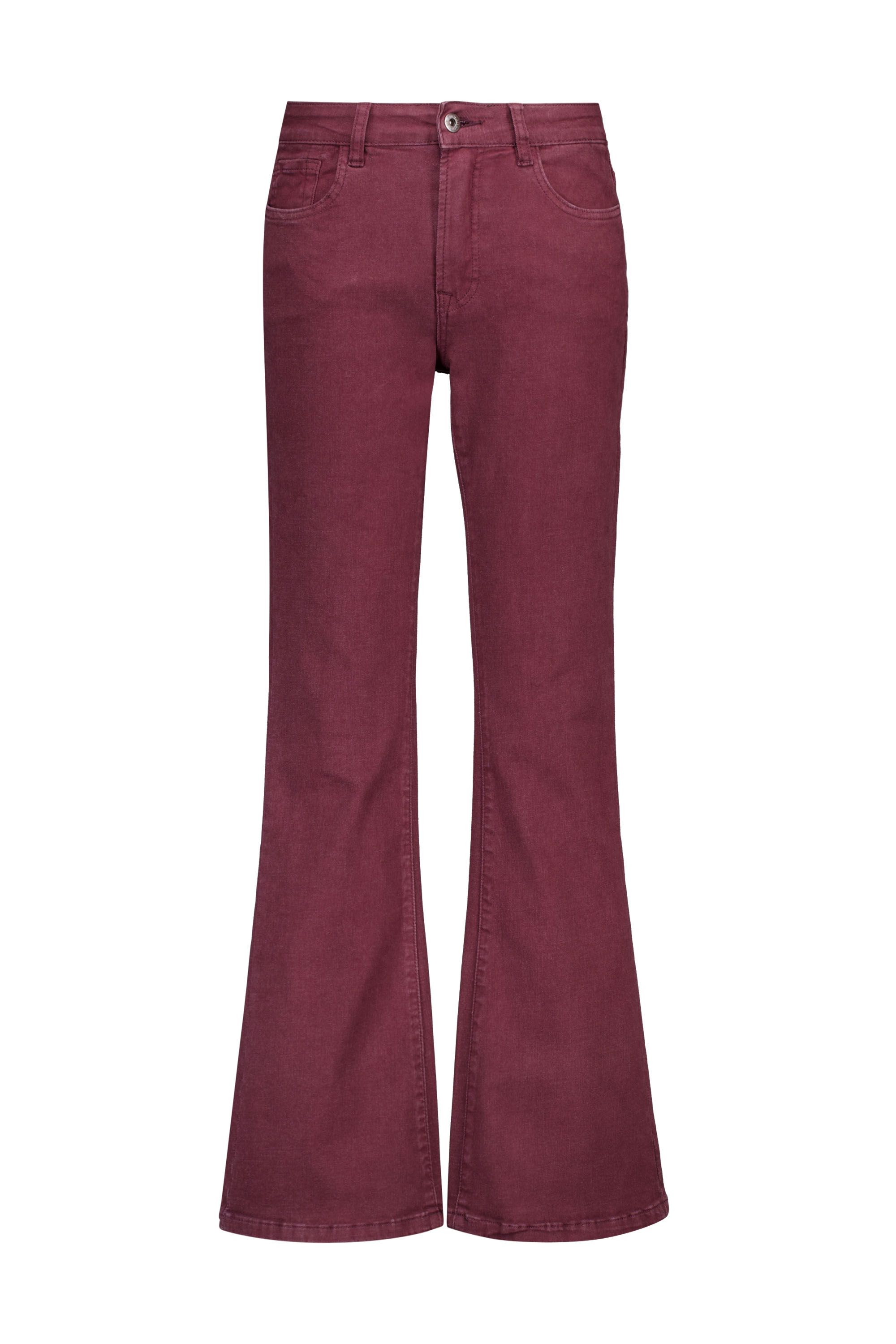 Norah Flora jeans | Flared | Bordeaux | L36 bordeaux 219618-696
