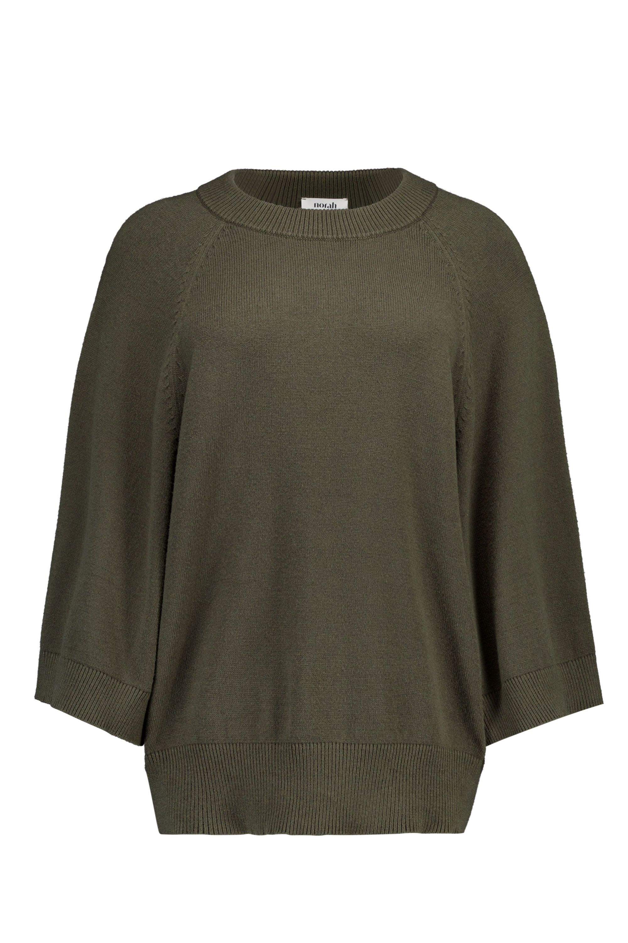Norah Groene gebreide trui army green 219623-595