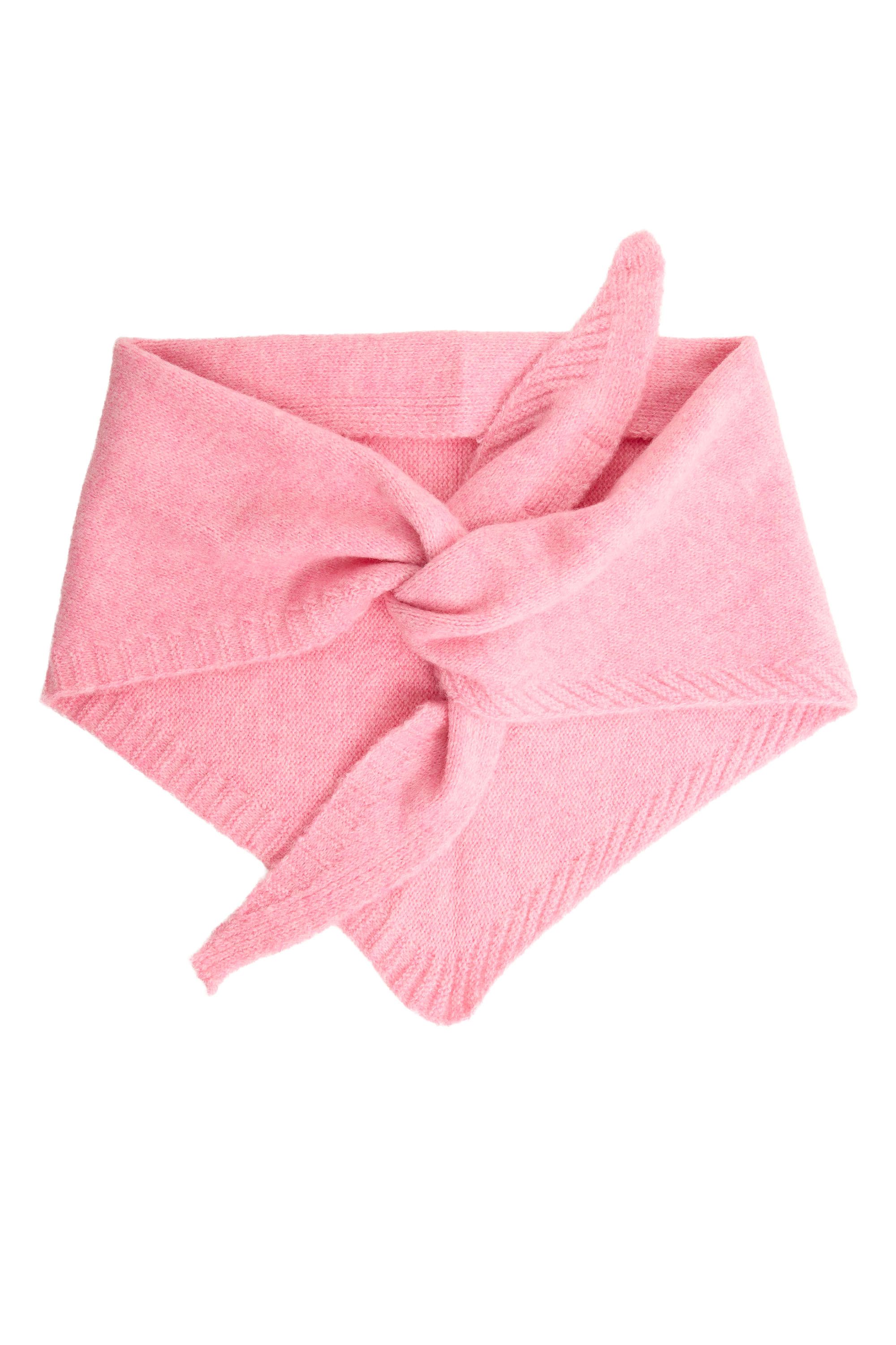 Norah Roze gebreide driehoekssjaal pink 219640-900
