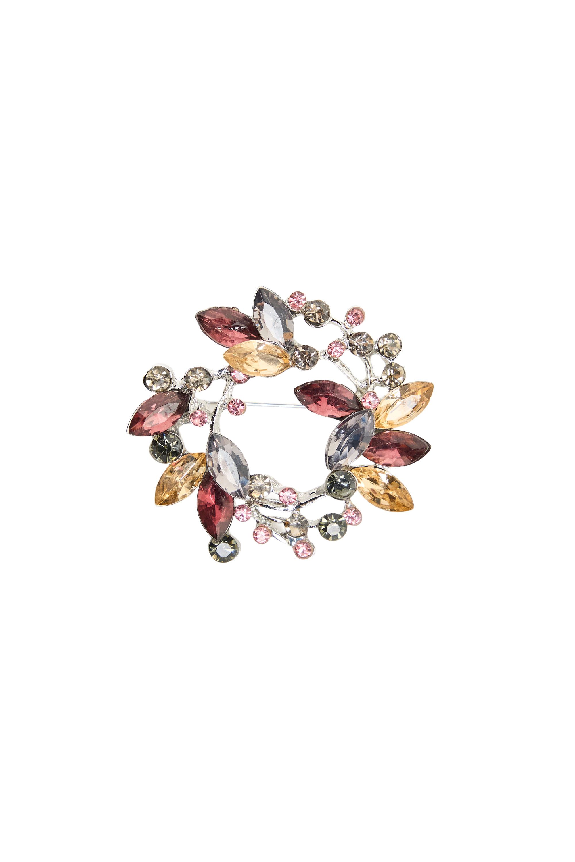 Norah Broche met gekleurde stenen gold multicolor 219648-198