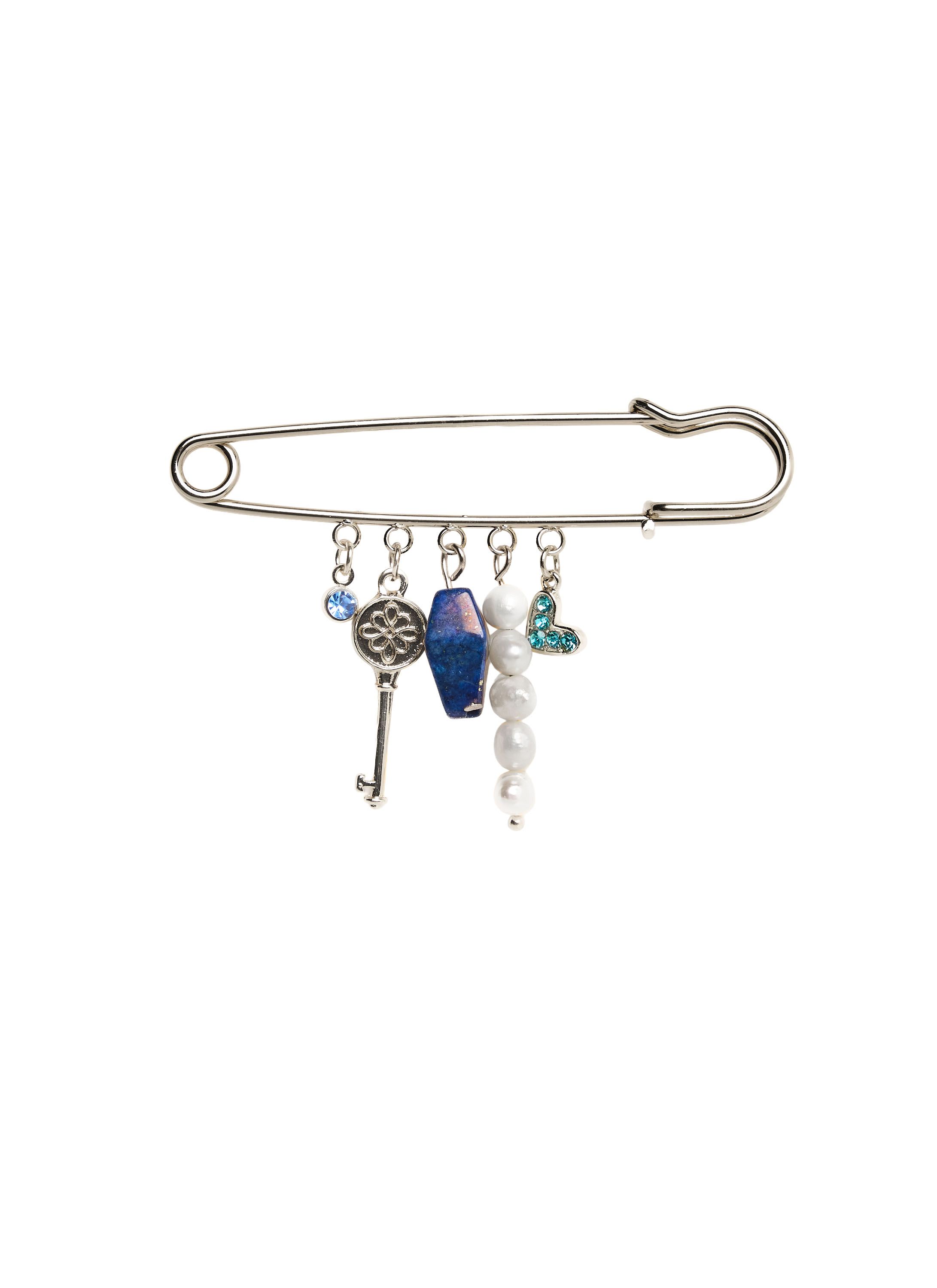 Norah Zilverkleurige broche met hangers silver multicolor 219657-093