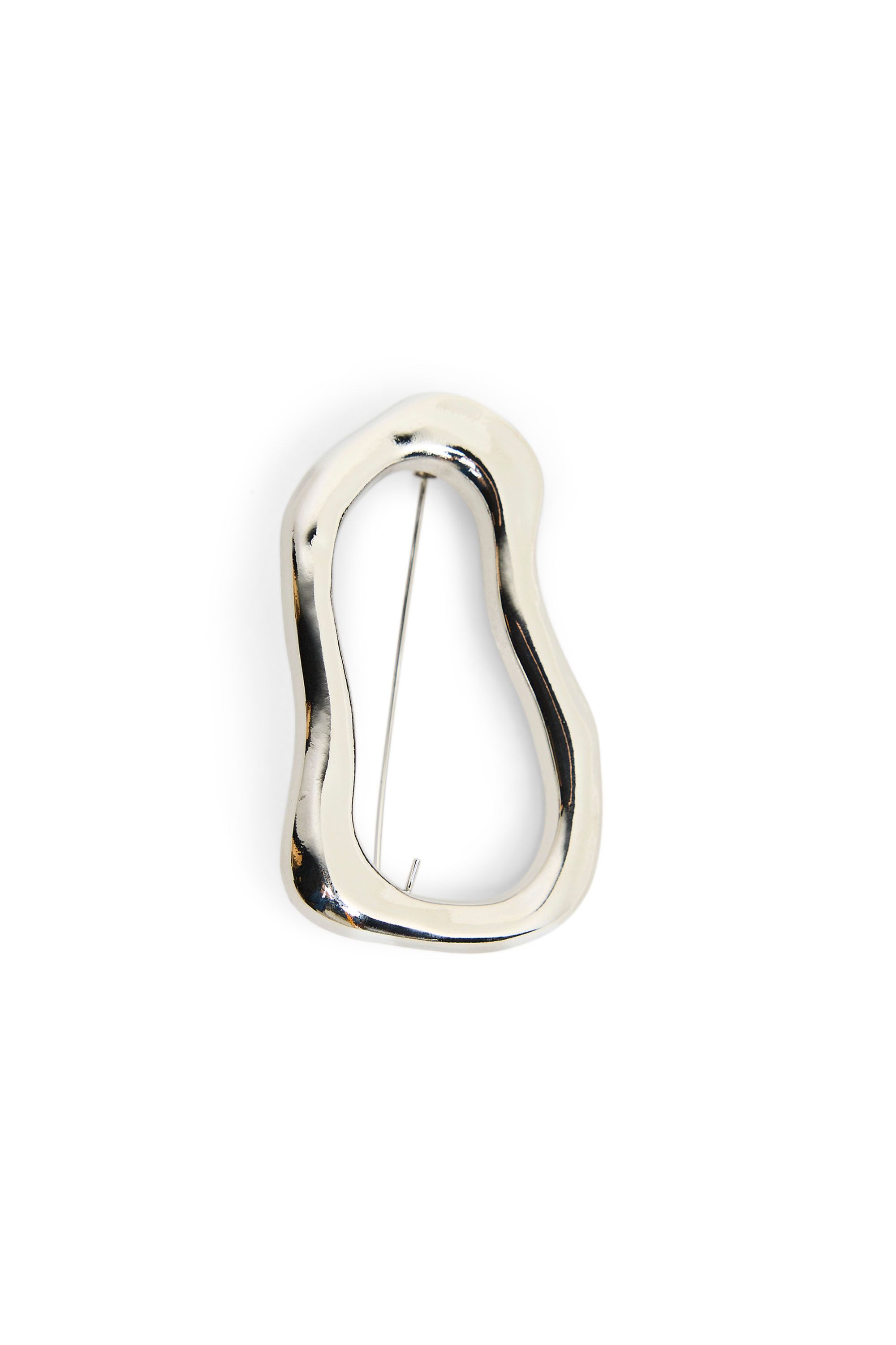 Norah Zilverkleurige organische broche silver 219661-099