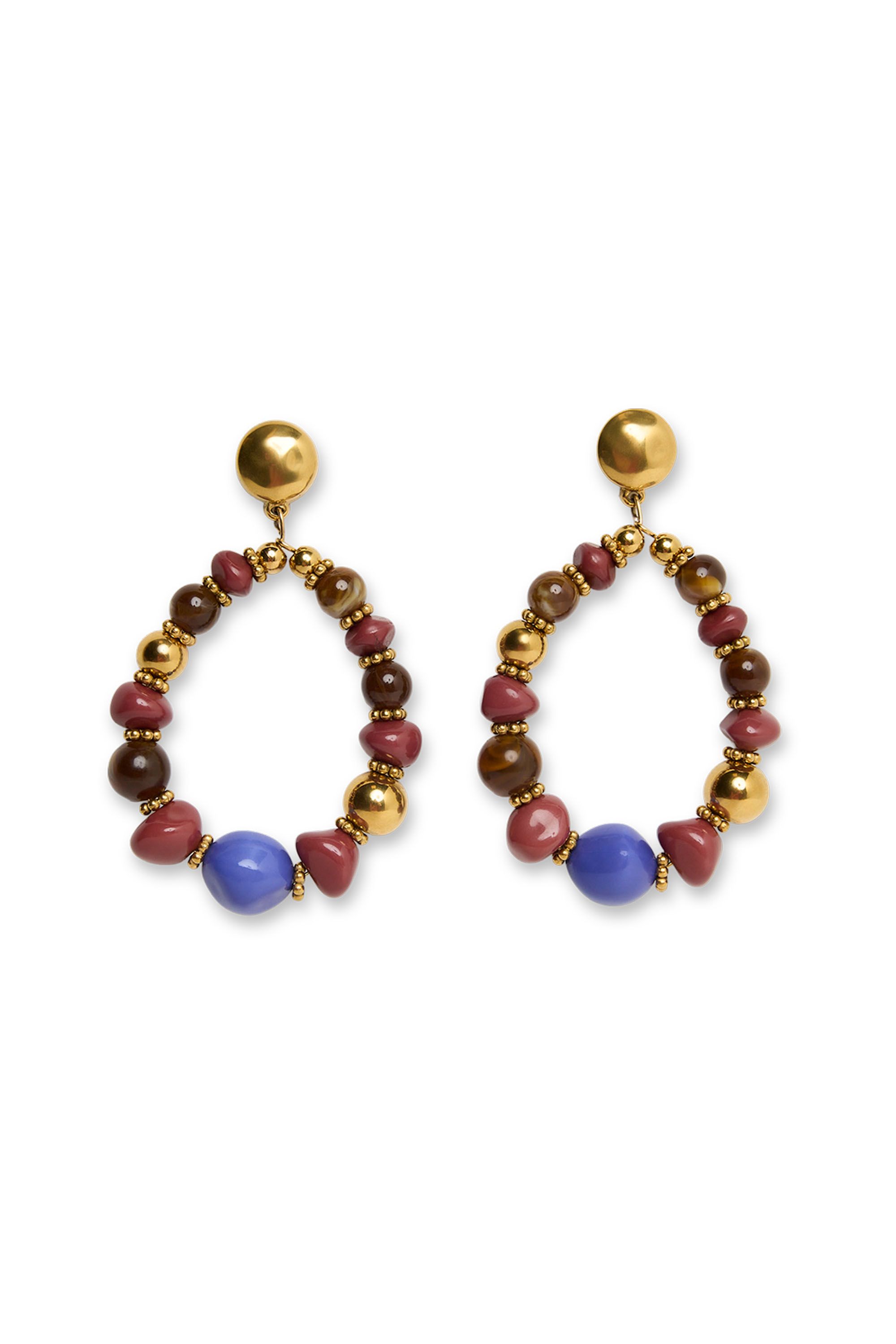 Norah Goudkleurige oorbellen Beau gold multicolor 219670-198