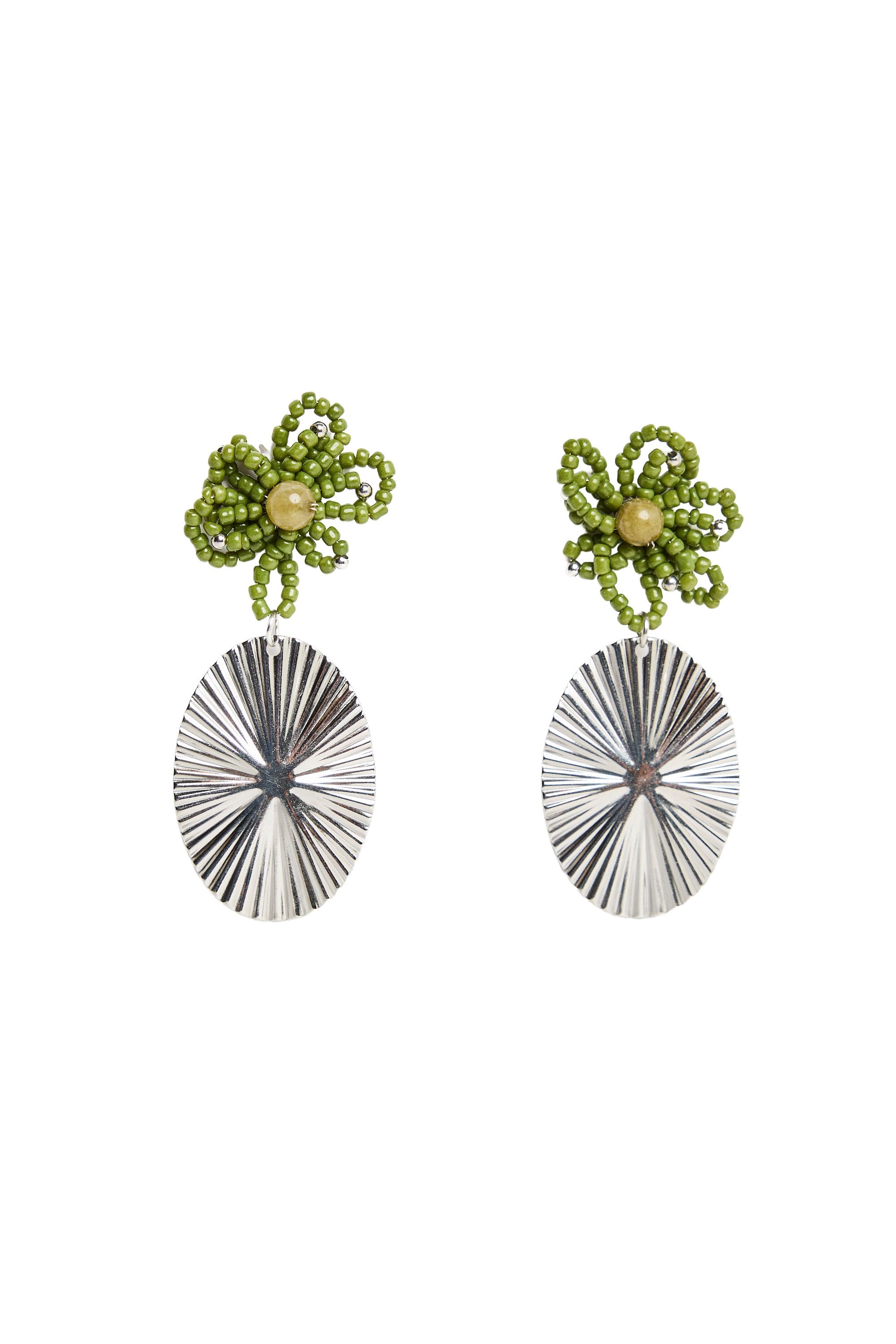 Norah Zilverkleurige oorbellen bloem silver multicolor 219672-093