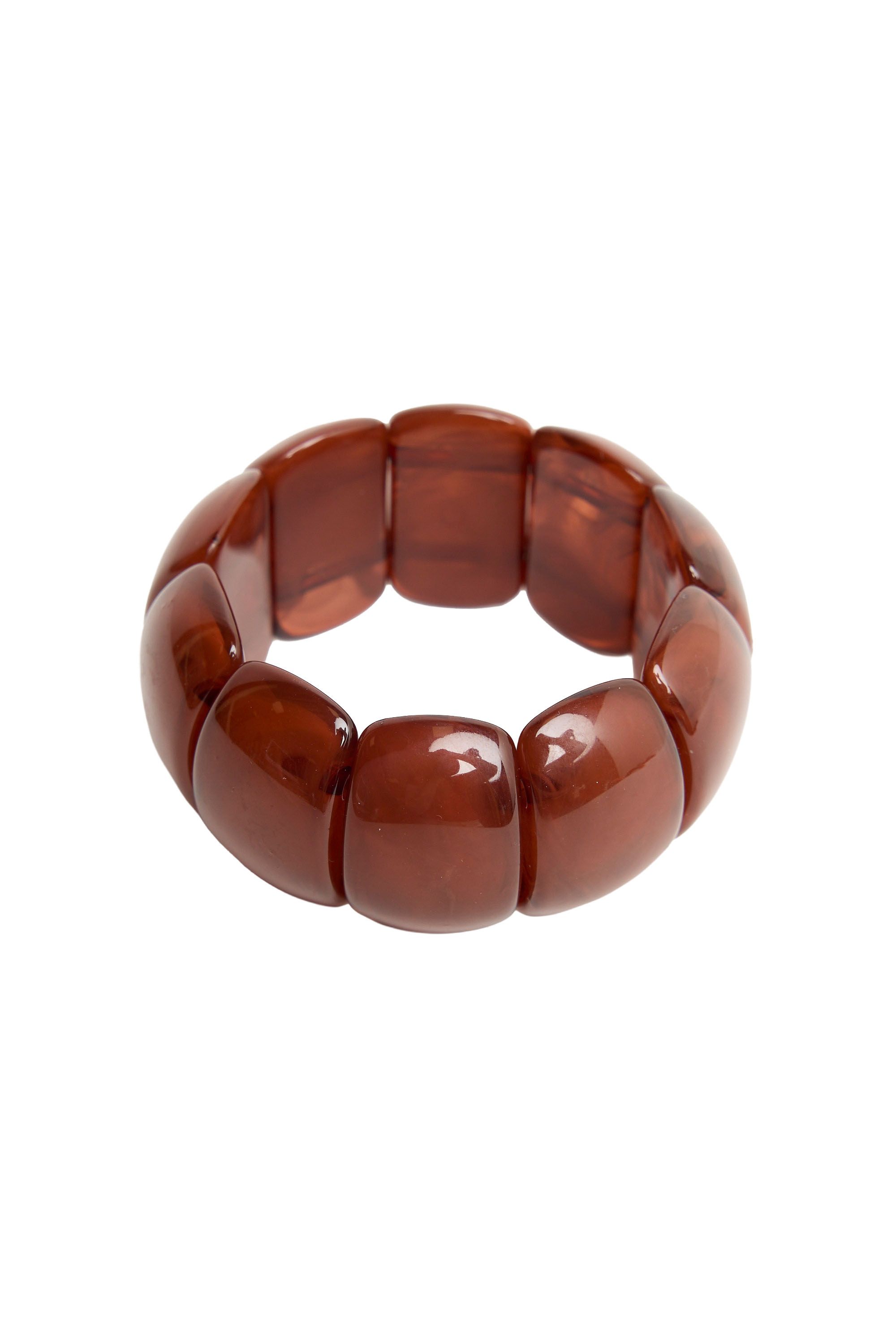 Norah Bruine kralen armband brown melange 219677-250