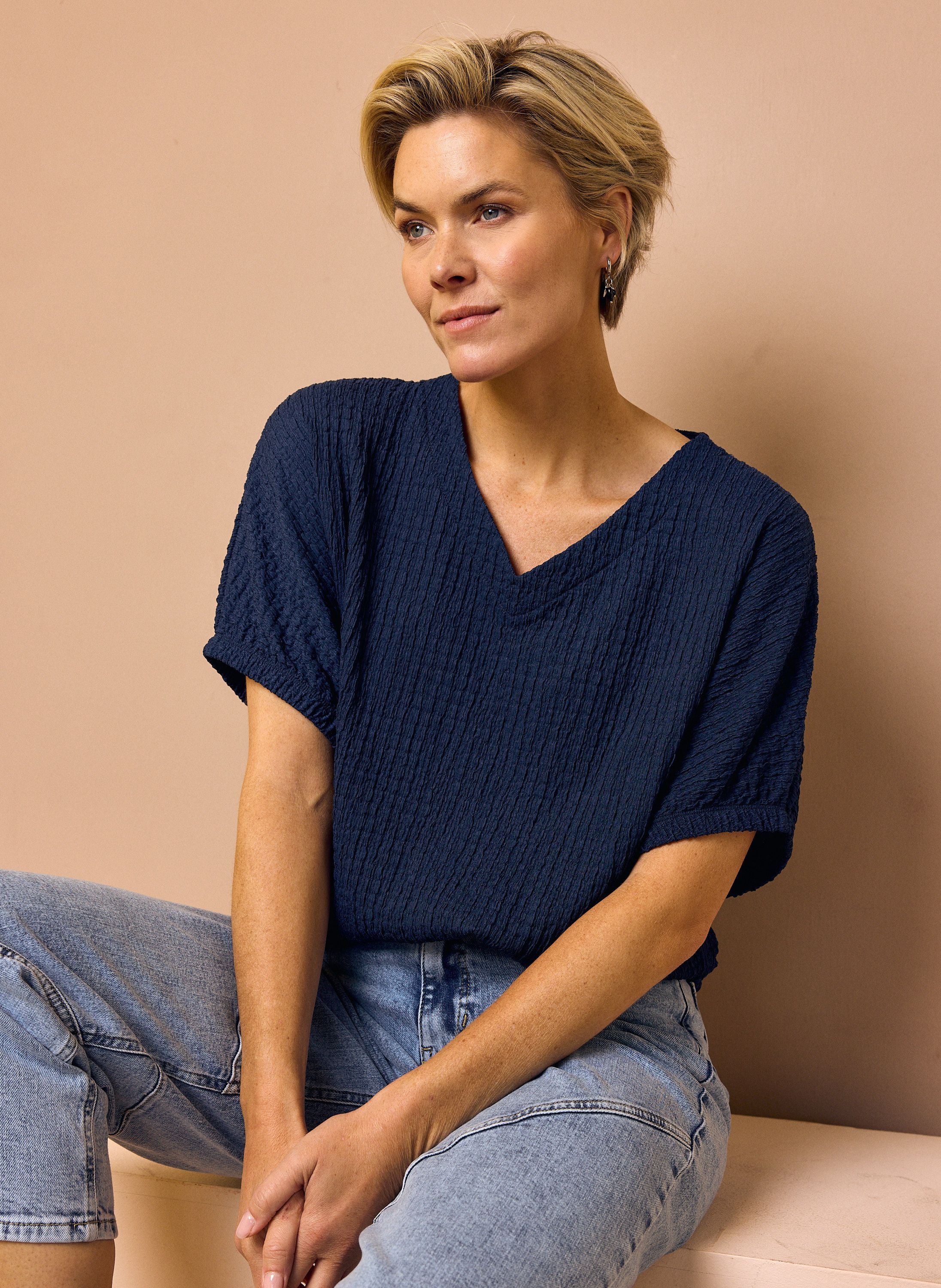 Norah Viva shirt donkerblauw navy 219773-492