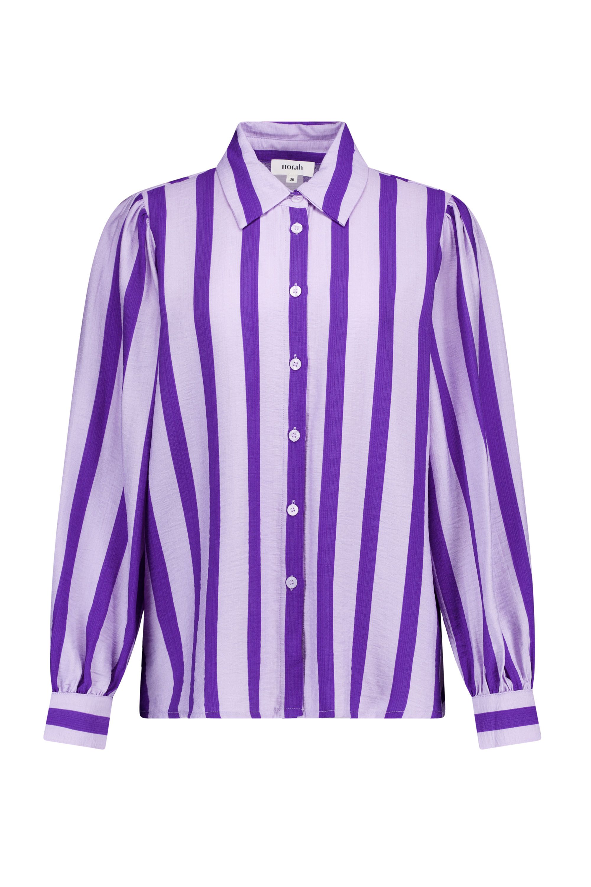 Norah Paarse gestreepte blouse purple multicolor 219777-820