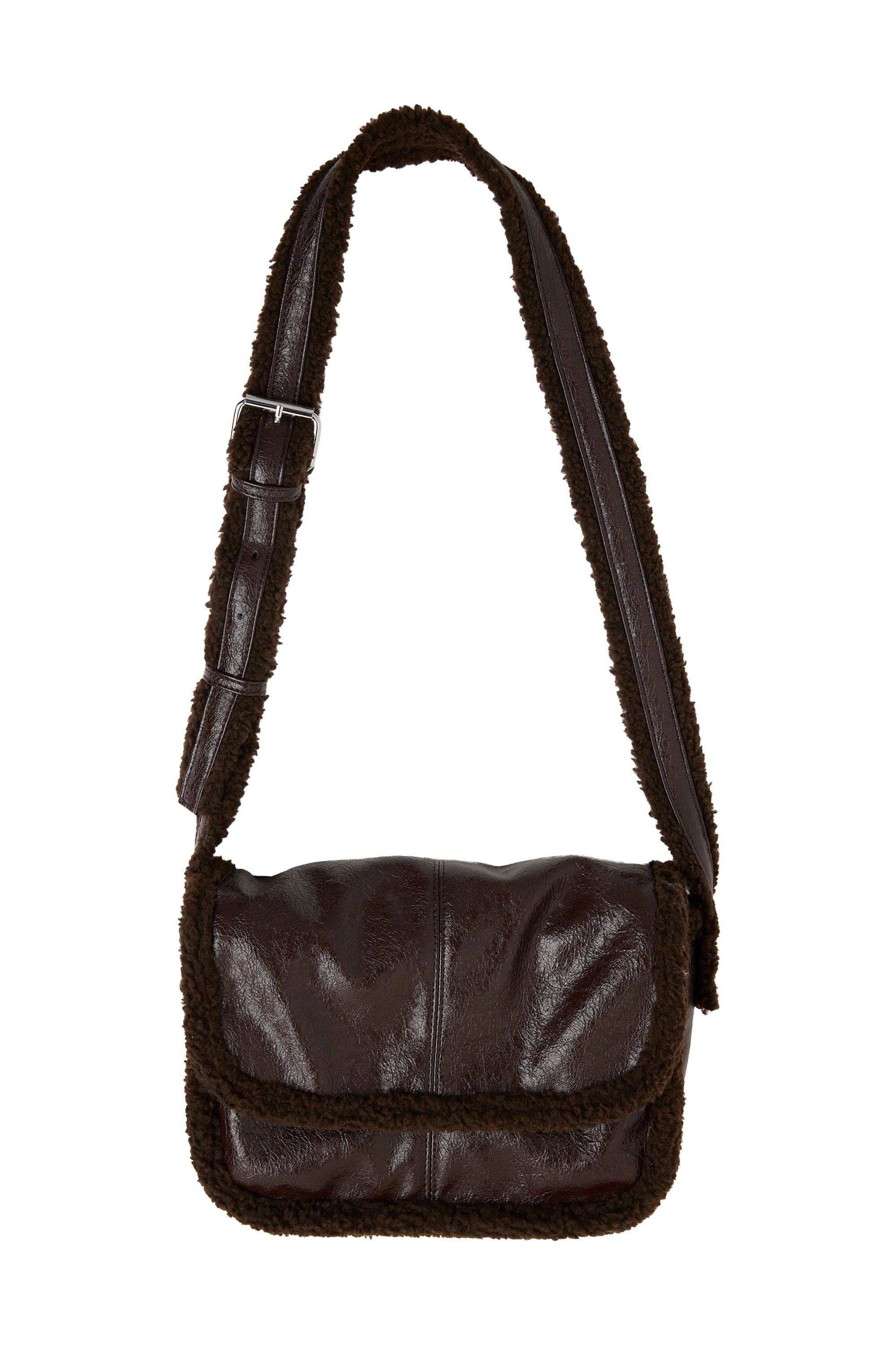 Norah Donkerbruine schoudertas dark brown 219797-299