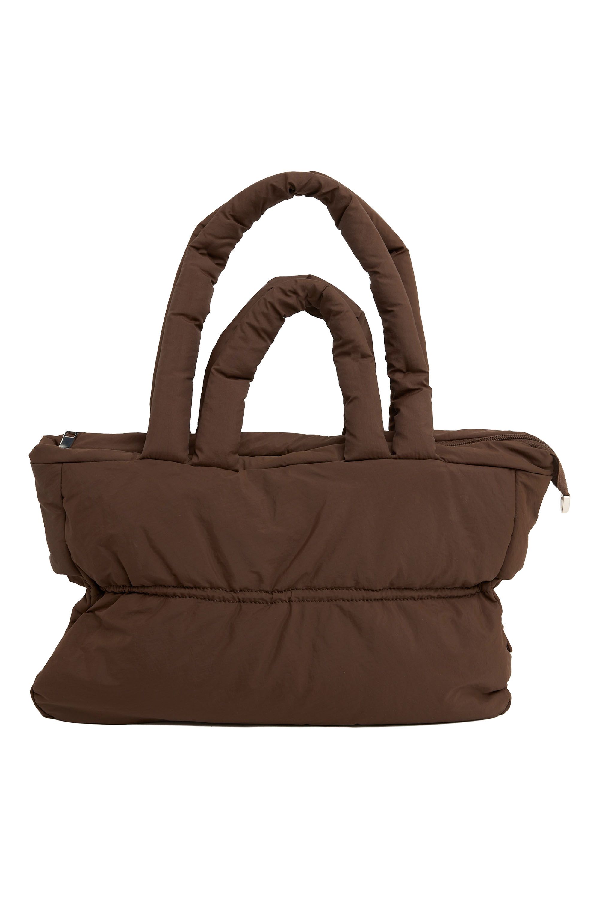 Norah Bruine puffer tas brown 219798-200