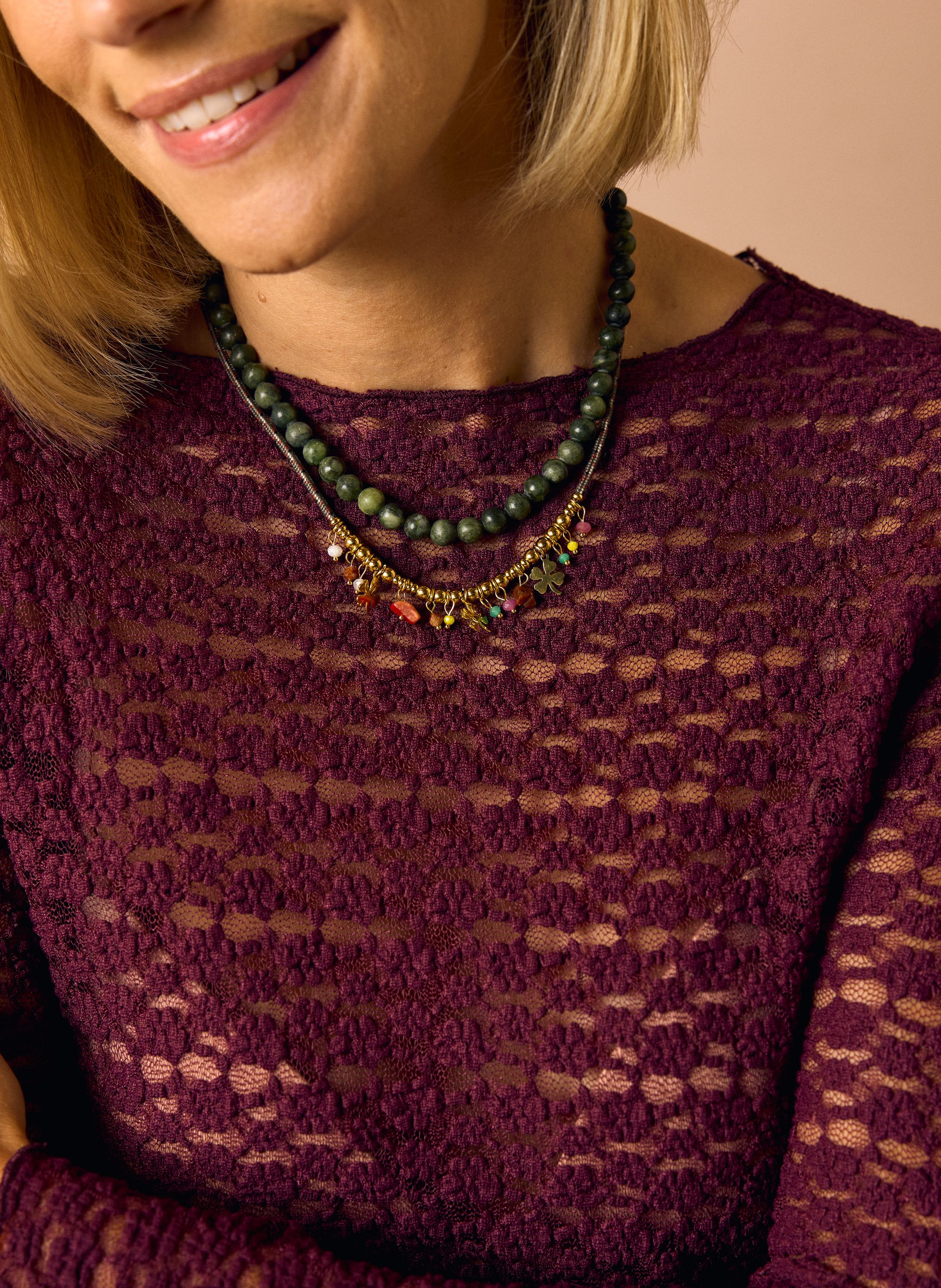Norah Set kettingen klavertjes gold multicolor 219807-198
