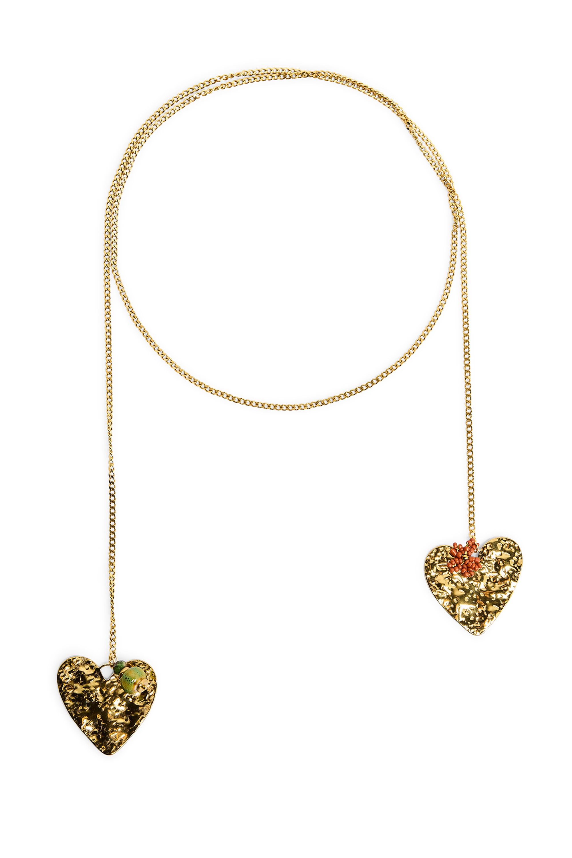 Norah Zilverkleurige ketting hartjes silver multicolor 219808-093