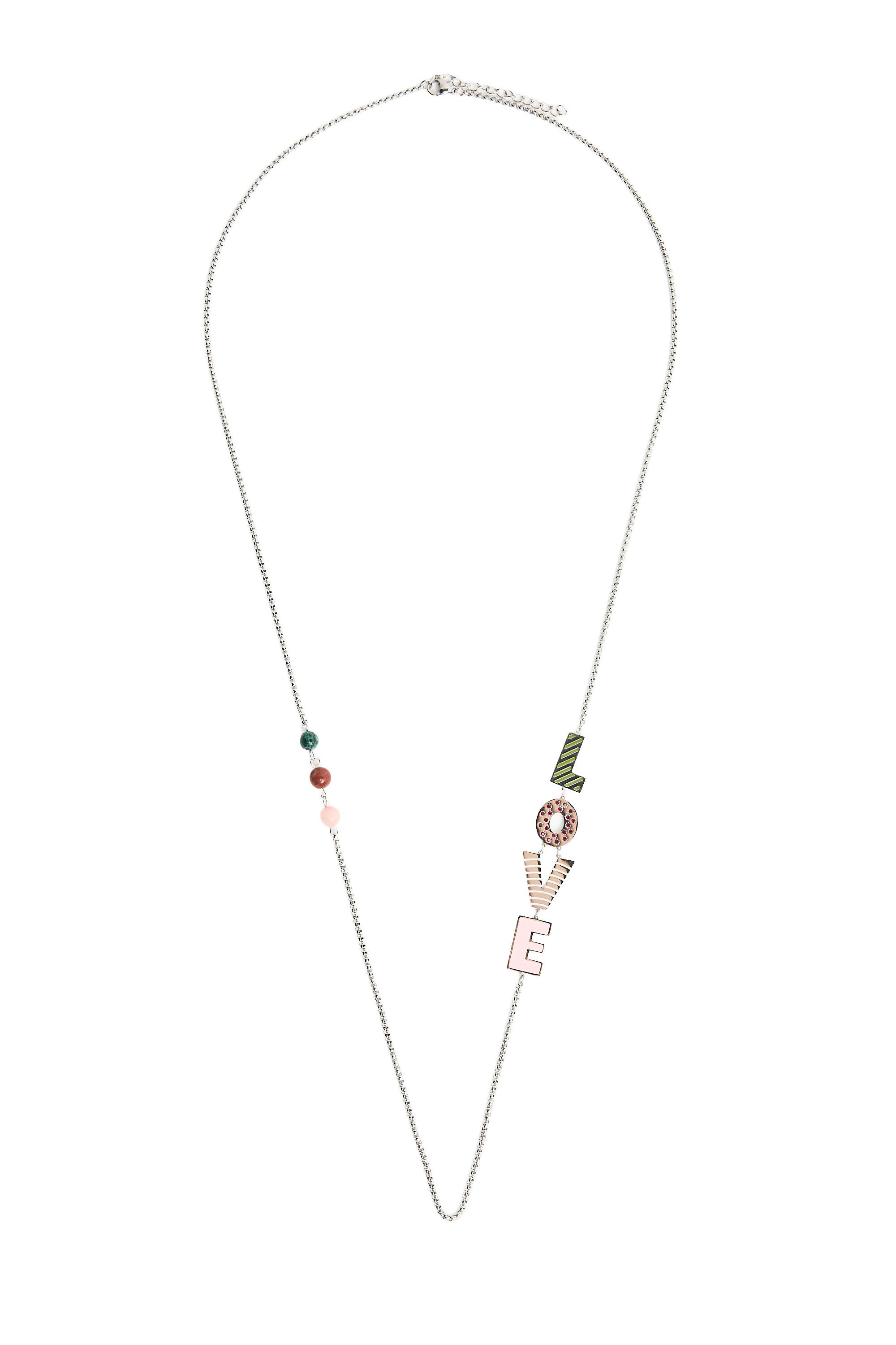 Zilverkleurige ketting LOVE