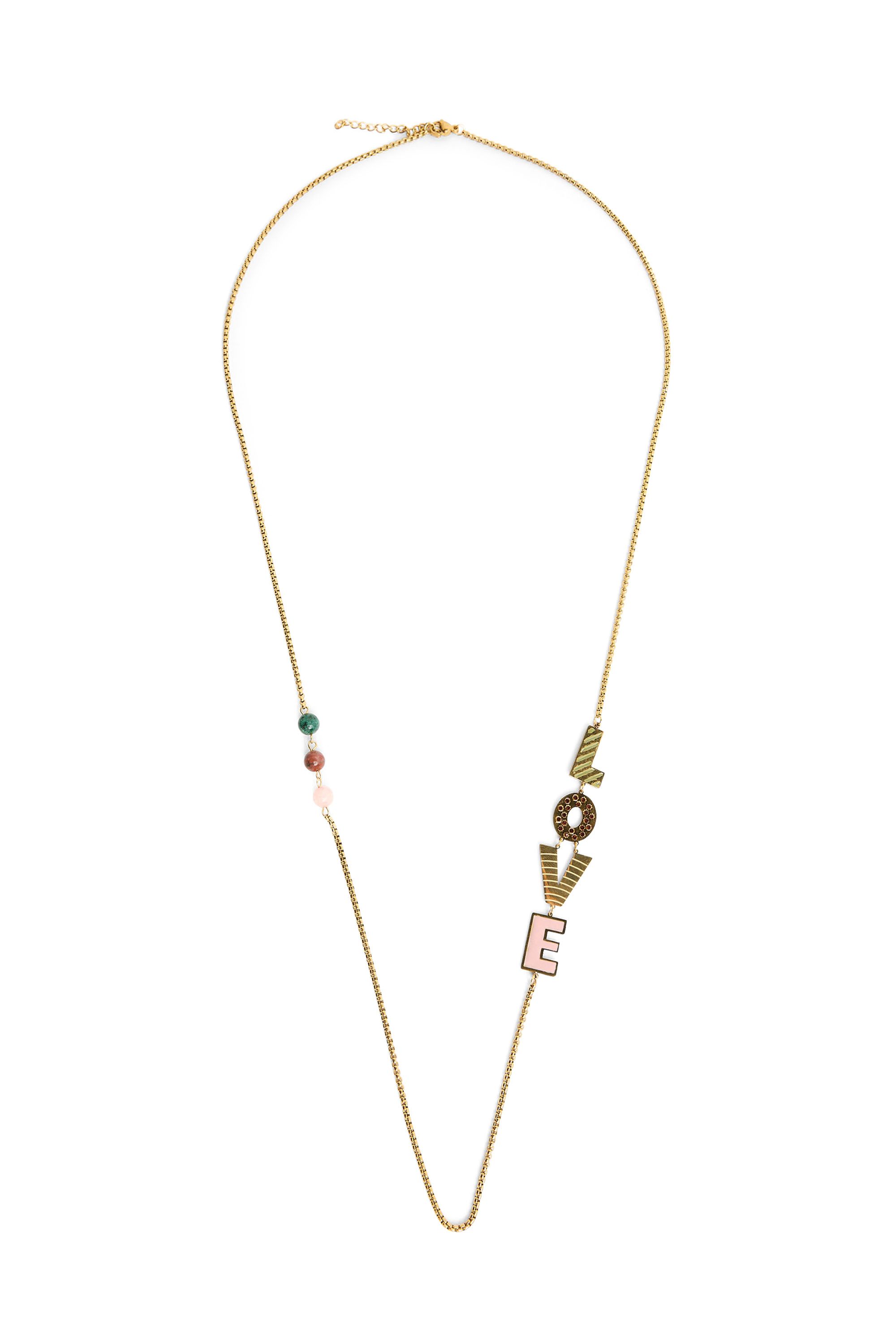 Norah Goudkleurige ketting LOVE gold multicolor 219809-198