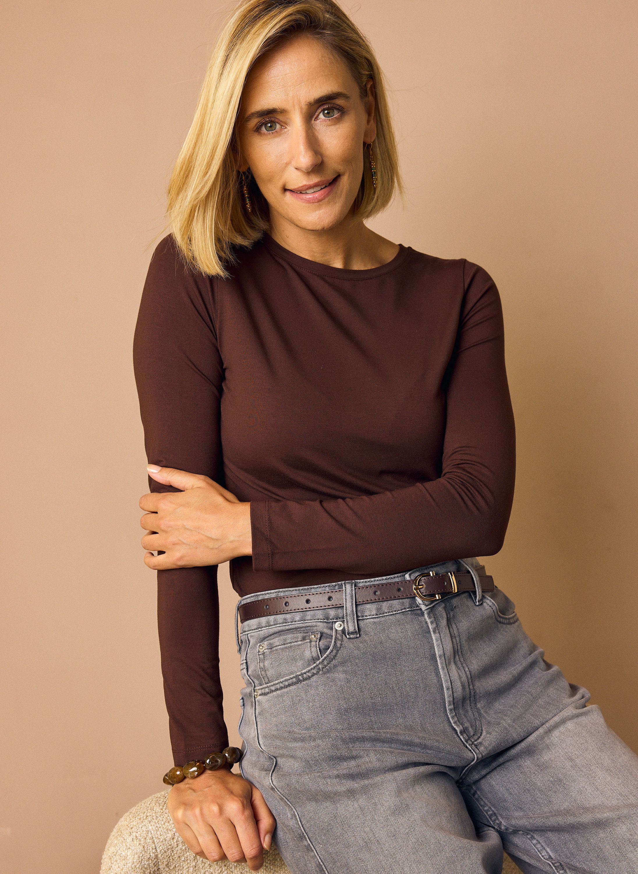 Norah Mia shirt bruin chocolate 219838-290