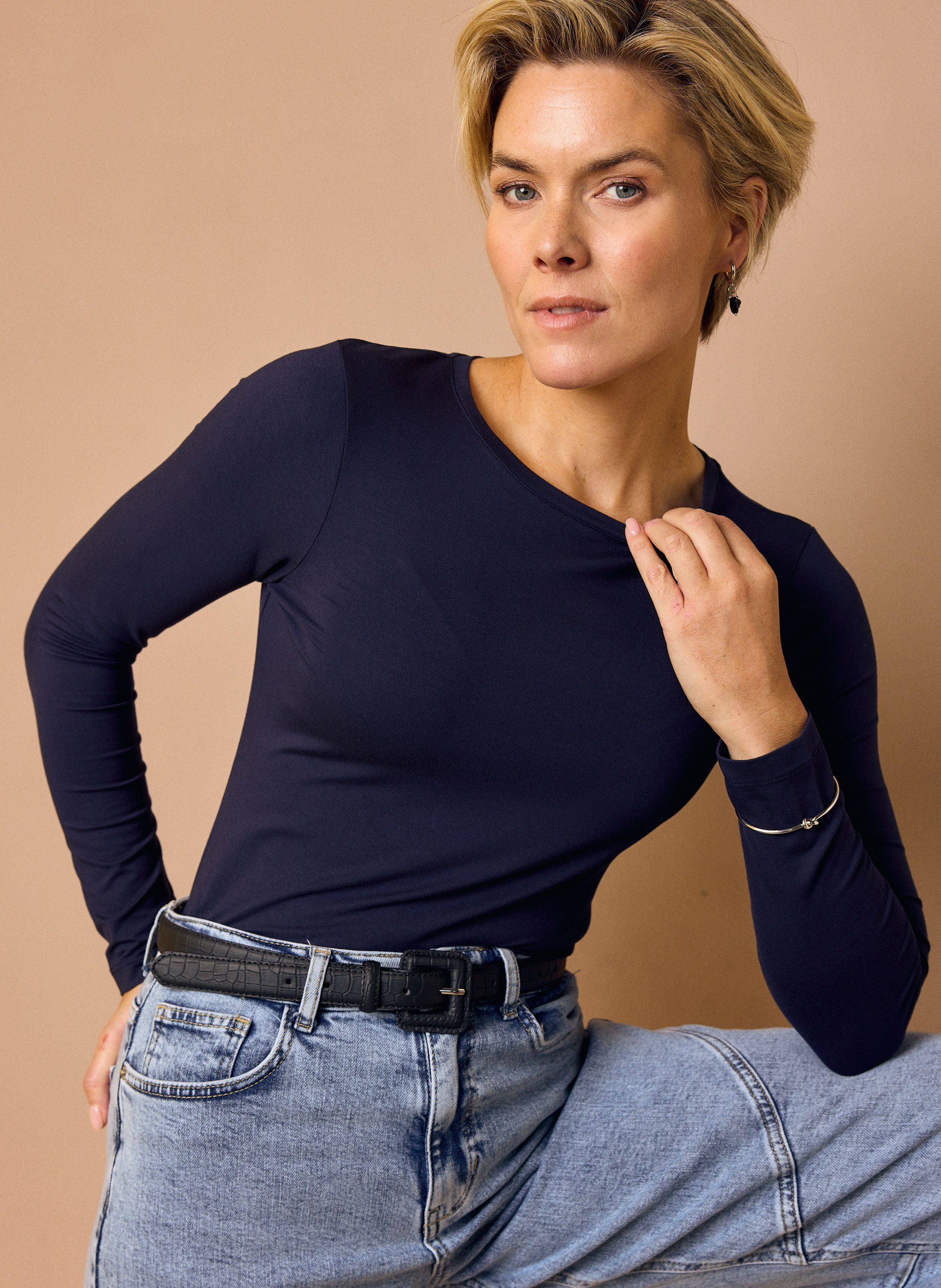 Norah Mia shirt donkerblauw navy 219838-492