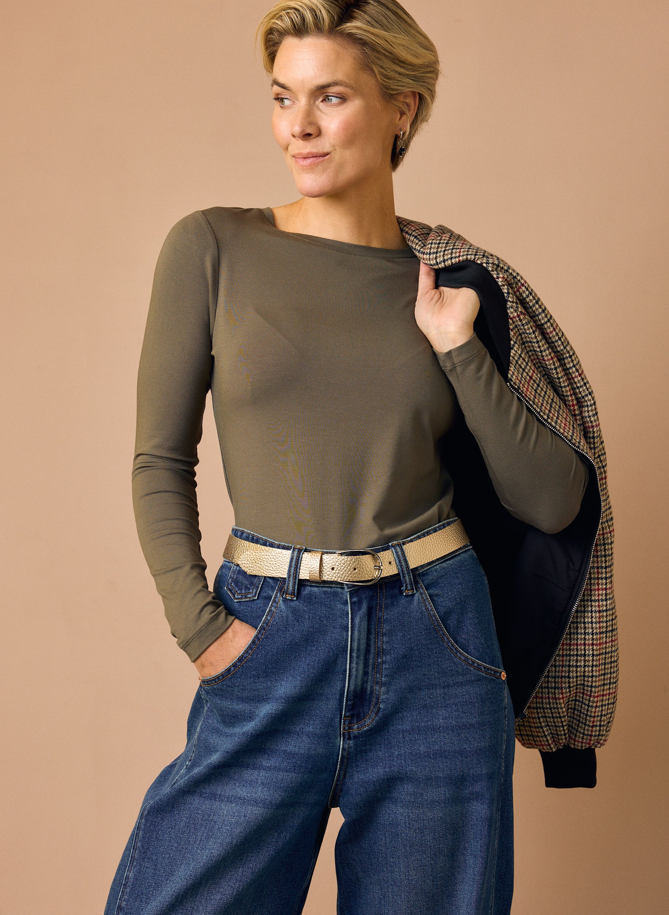 Norah Mia shirt olijfgroen olive green 219838-594