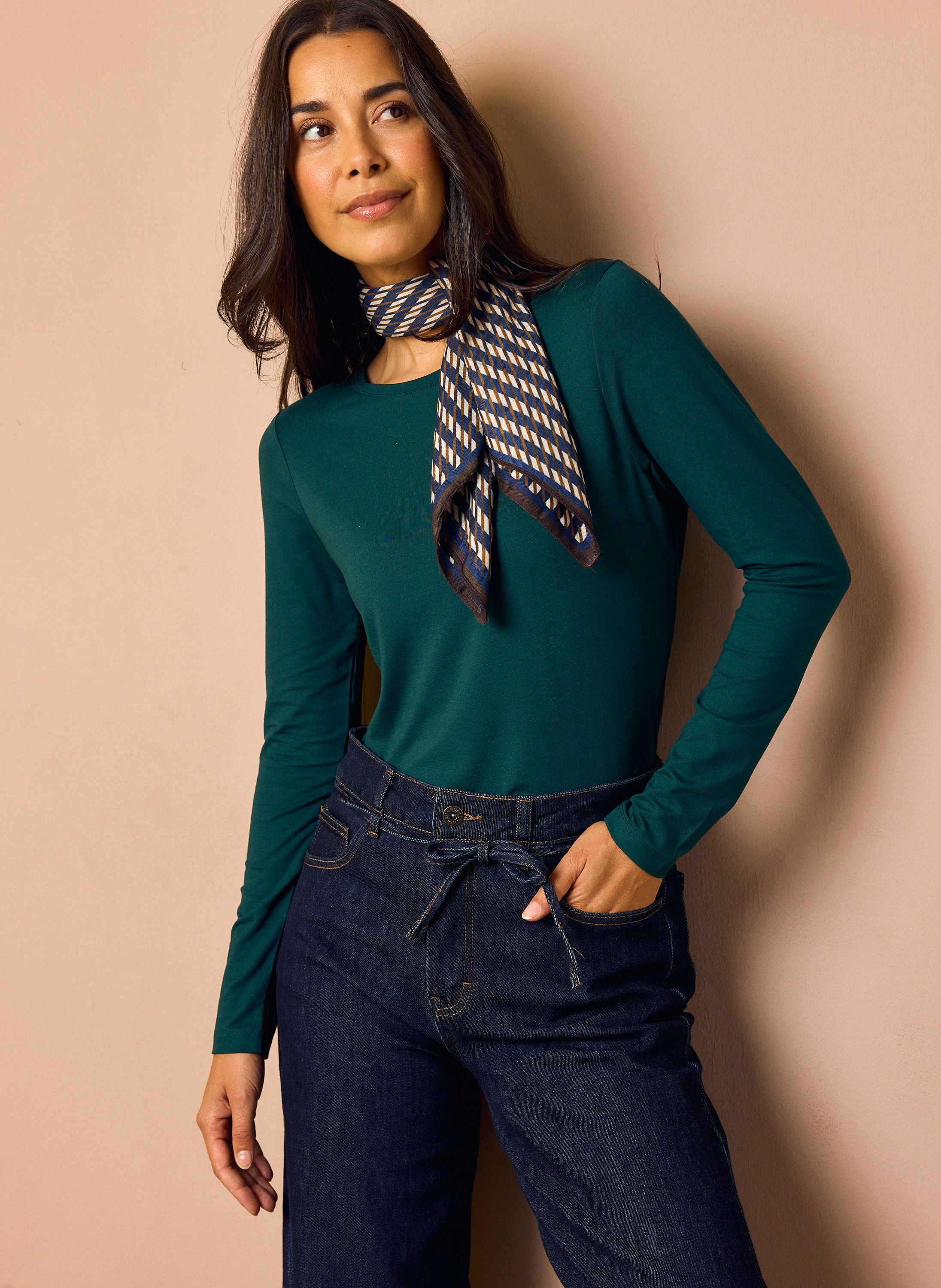Norah Mia shirt groenblauw dark teal 219838-674