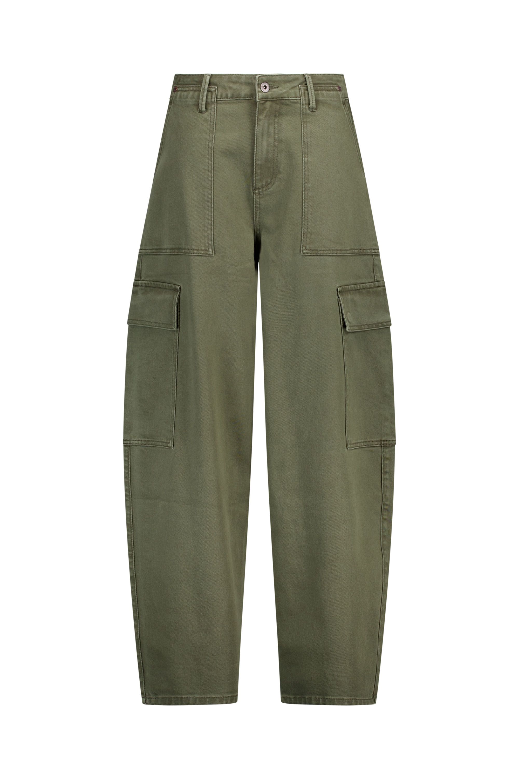 Norah Billy jeans | Barrel | Groen | L32 dark army 219907-580
