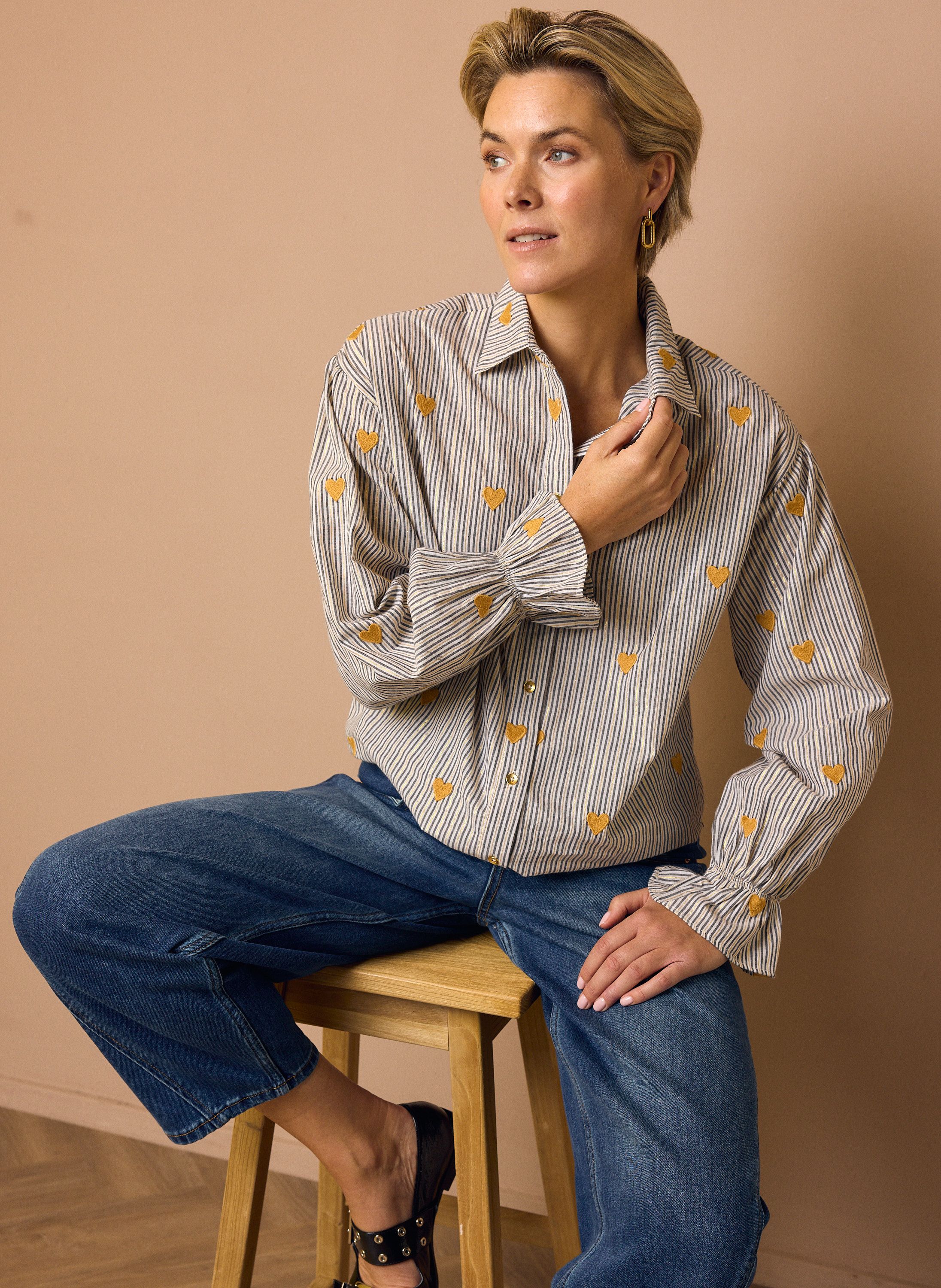 Norah Blouse ecru multicolor 219917-122