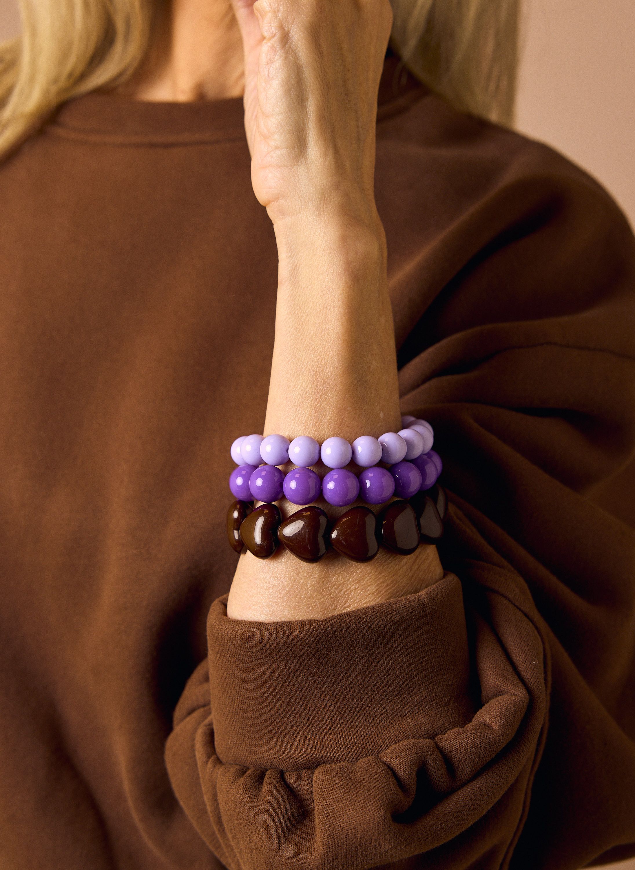 Norah Kralenarmbanden set purple multicolor 220008-820